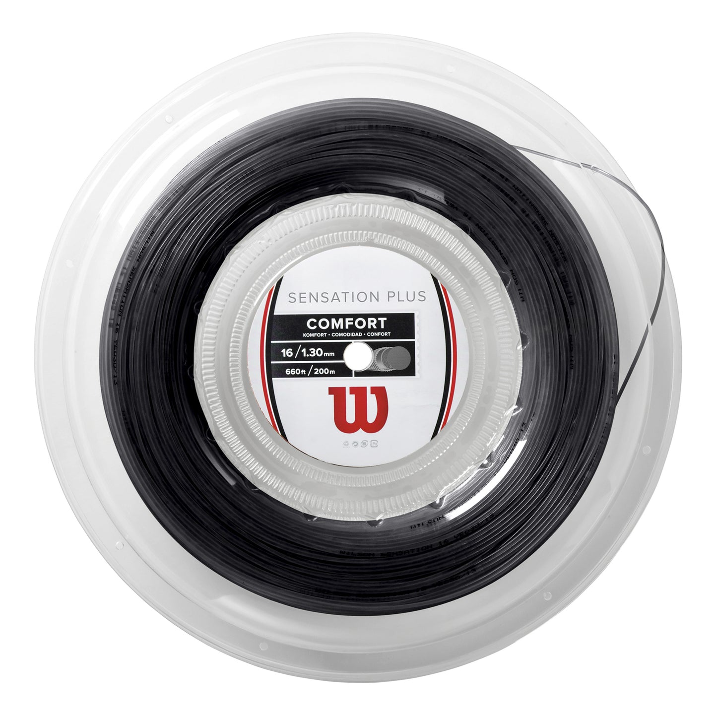 Wilson Sensation Plus Rol Snaren 200m-Zwart