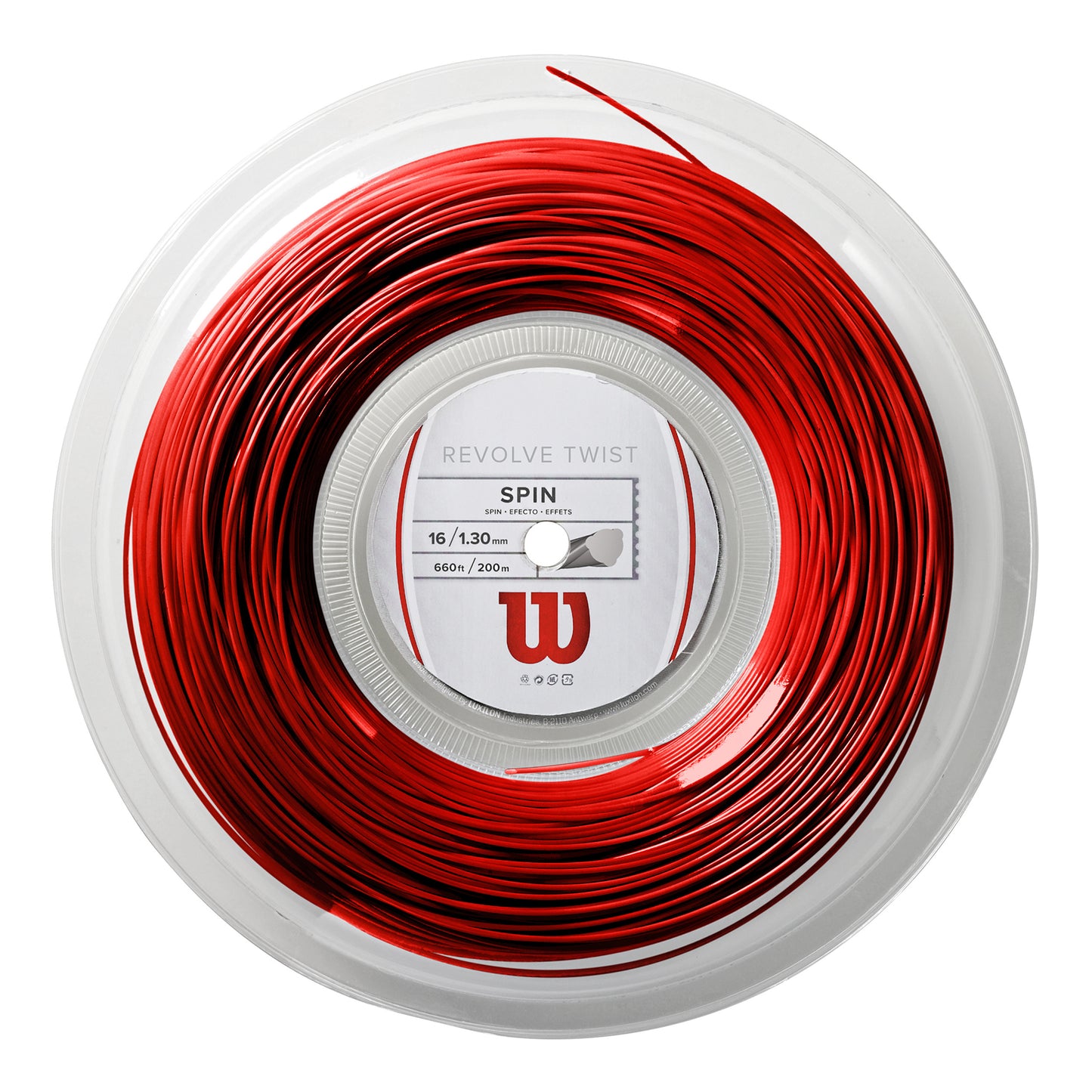 Wilson Revolve Twist Rol Snaren 200m-Rood