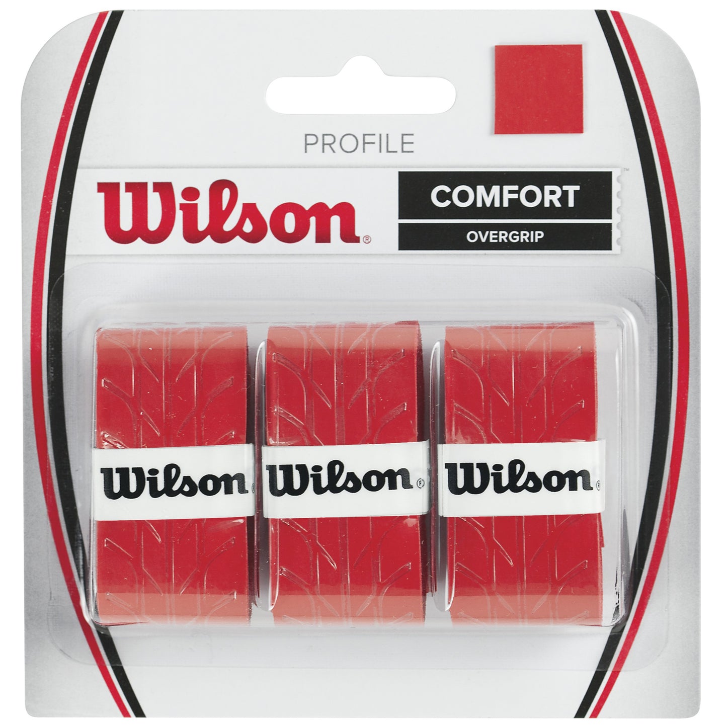 Wilson Profile Overgrip Verpakking 3 Stuks-Rood