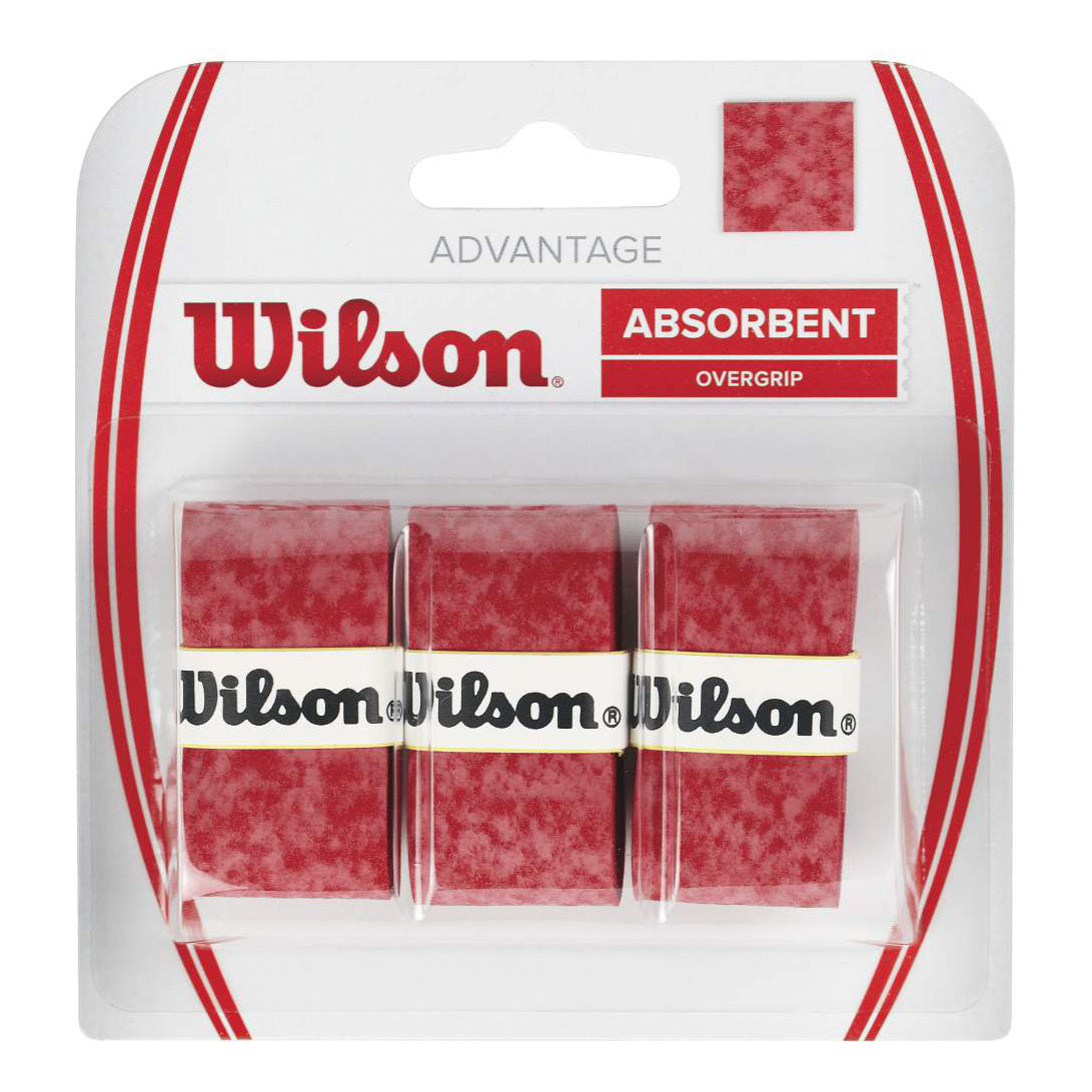 Wilson Advantage Overgrip Verpakking 3 stuks - rood
