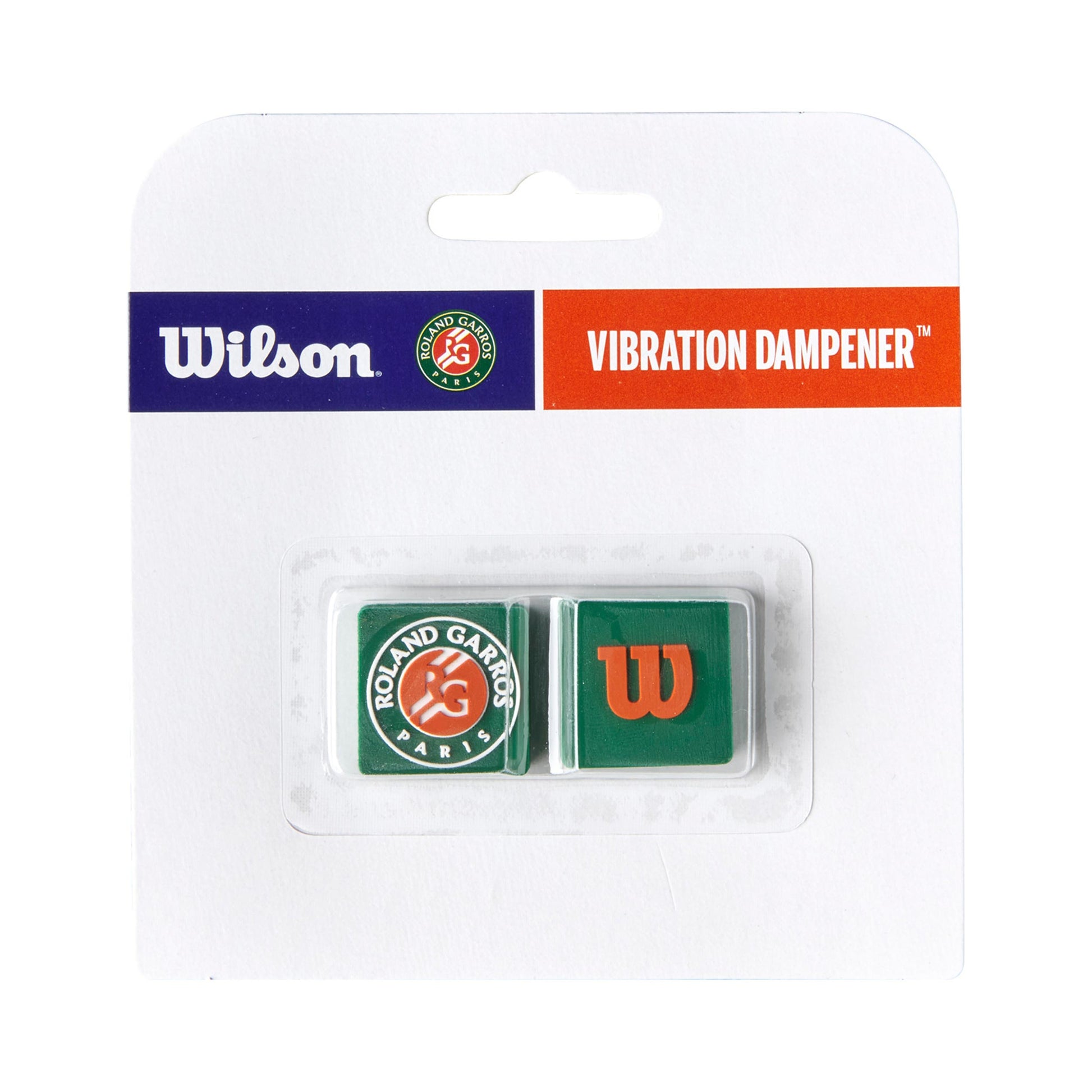 Wilson Roland Garros 2025 Demper Verpakking 2 Stuks-Groen,Rood