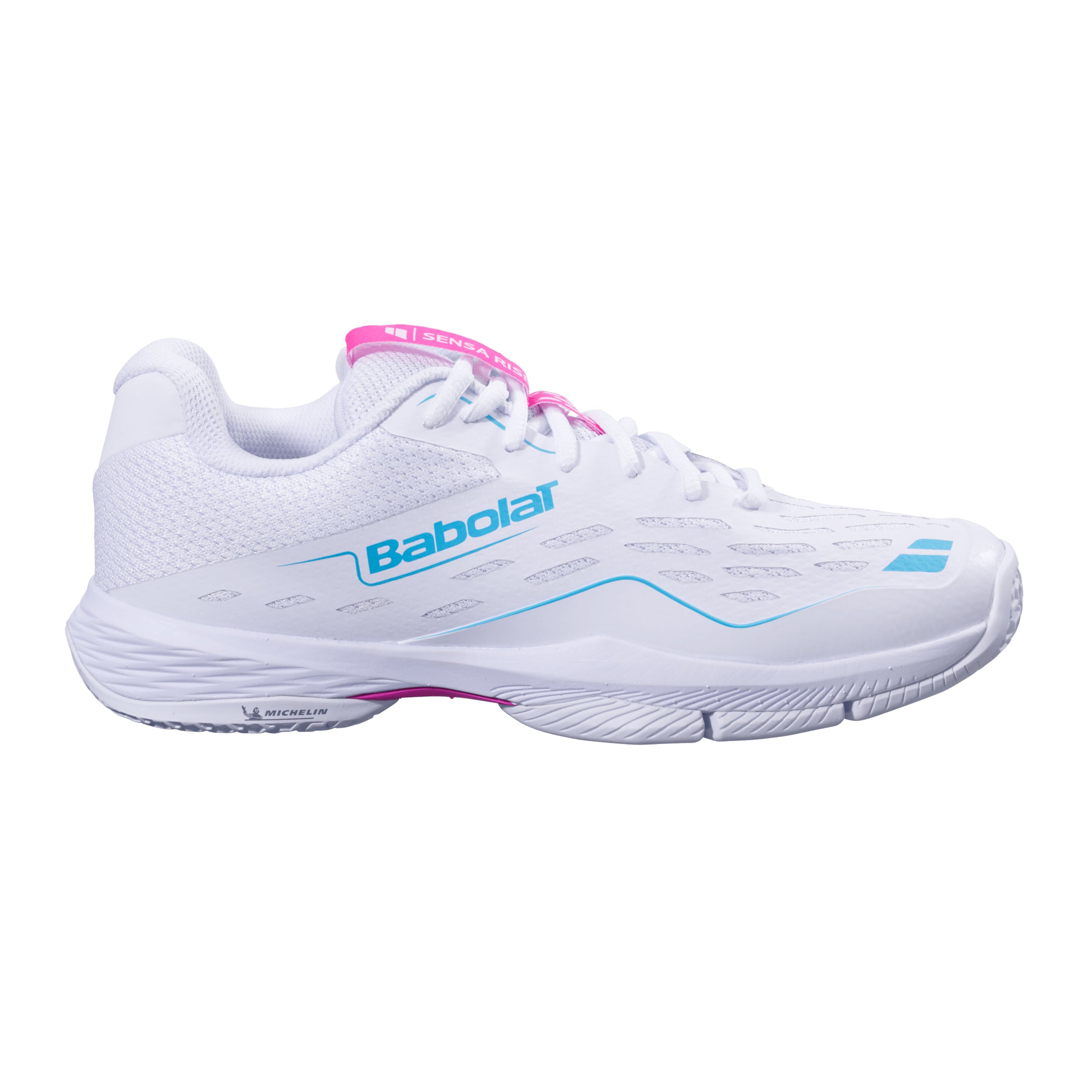Babolat Sensa Rise Women Padel Schoen Dames-Wit,Rood