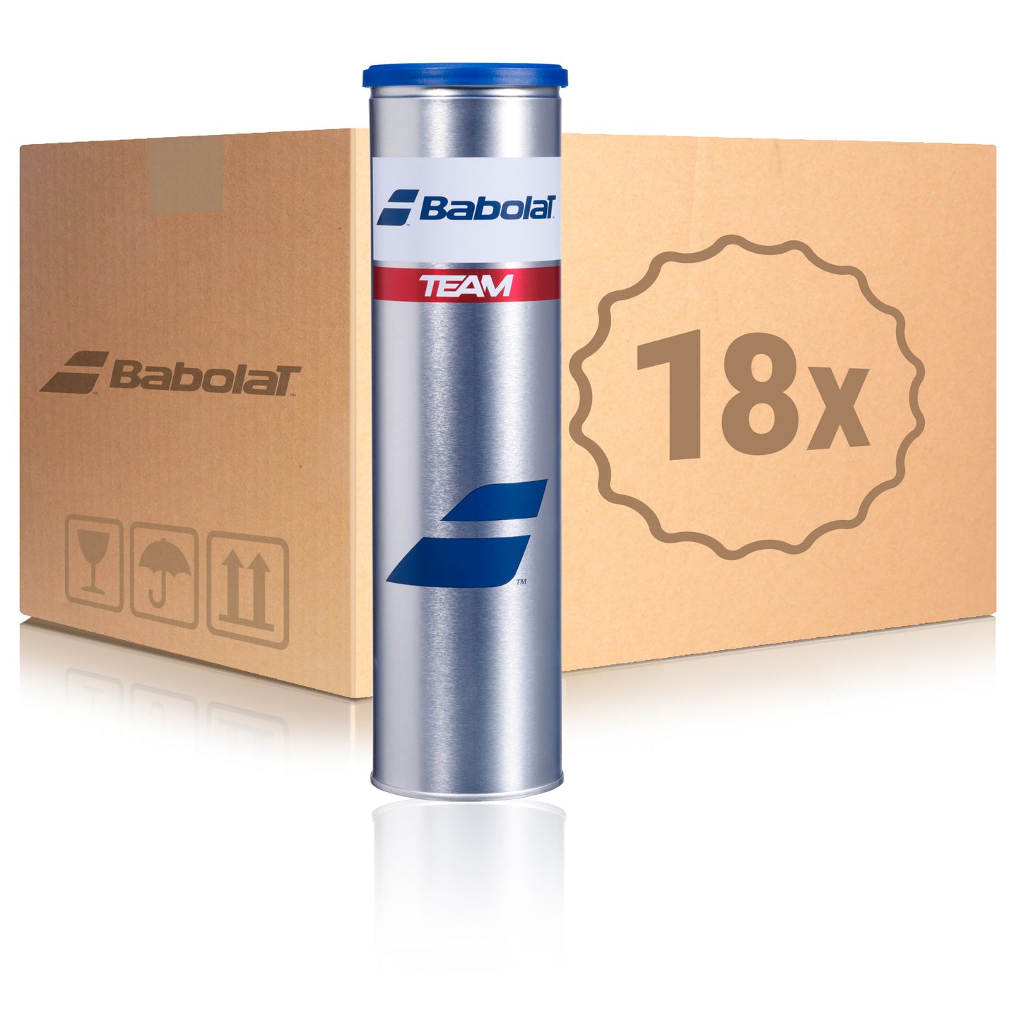 Babolat 18x verpakking 4 stuks Team In een doos