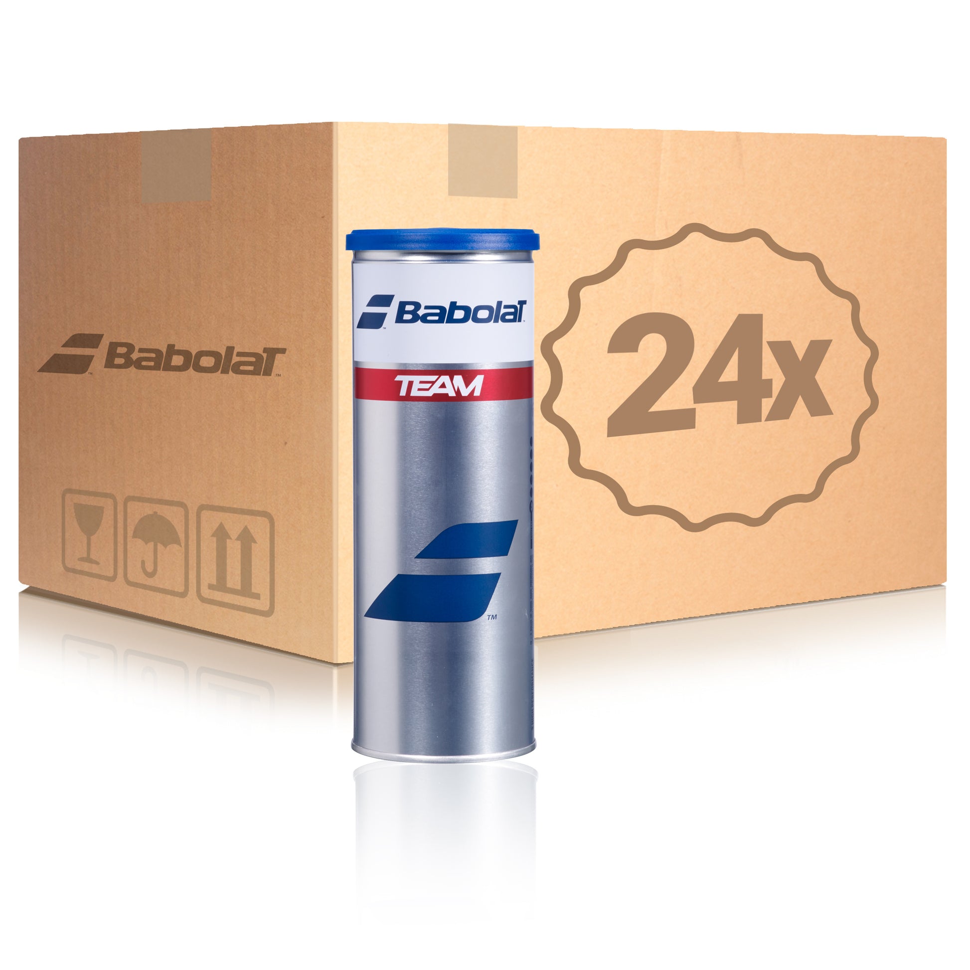 Babolat 24x verpakking  3 stuks Team In een doos