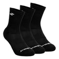 Tennissokken Verpakking 3 stuks Unisex - zwart, wit