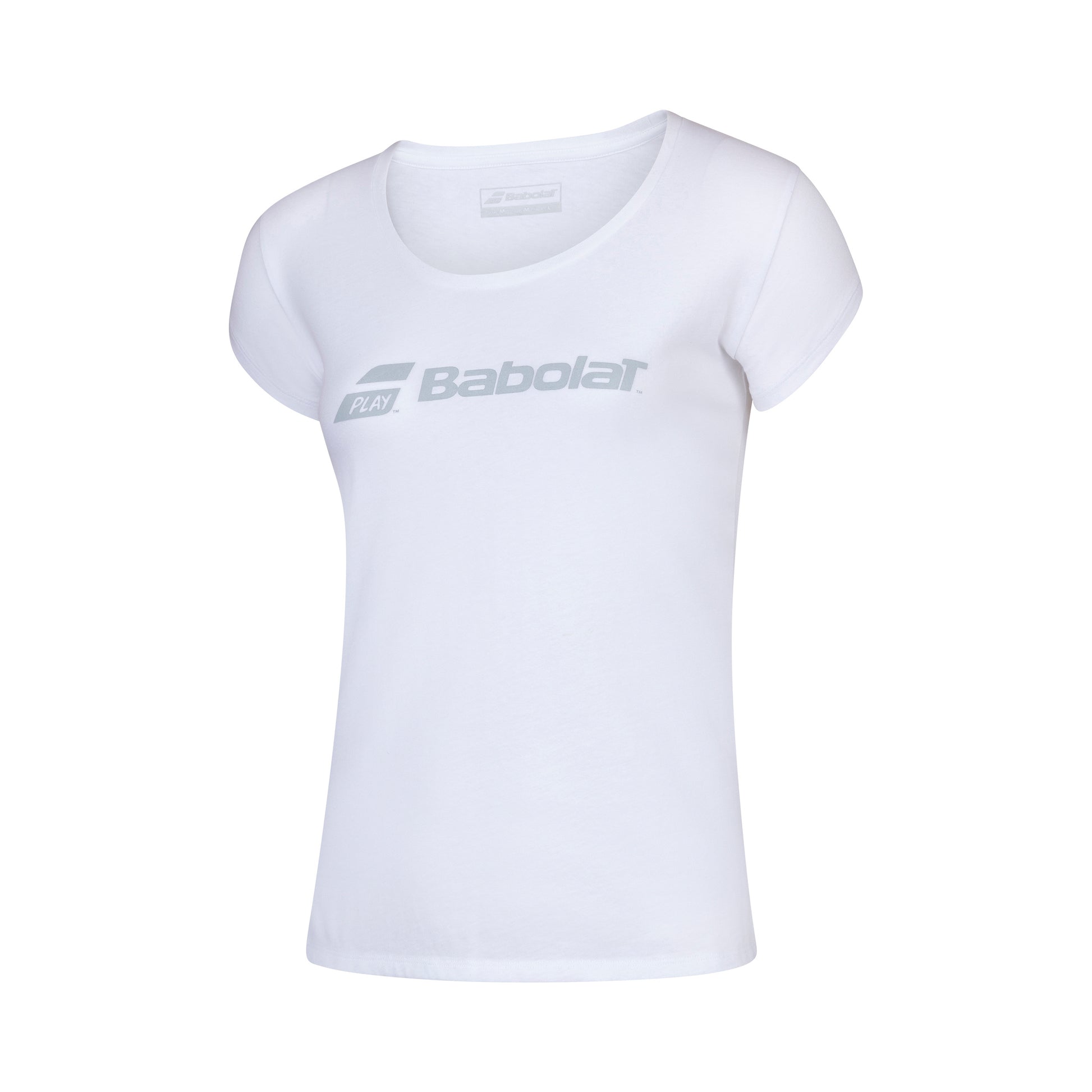 Babolat Exercise T-shirt Meisjes - wit, lichtgrijs