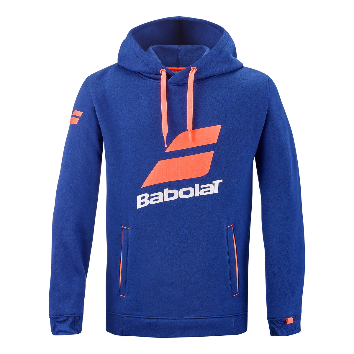 Babolat Exercise Sweater met capuchon Kinderen - blauw, koraal