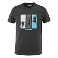 Cotton T-shirt Heren - zwart, veelkleurig