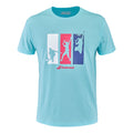 Cotton T-shirt Heren - lichtblauw, veelkleurig