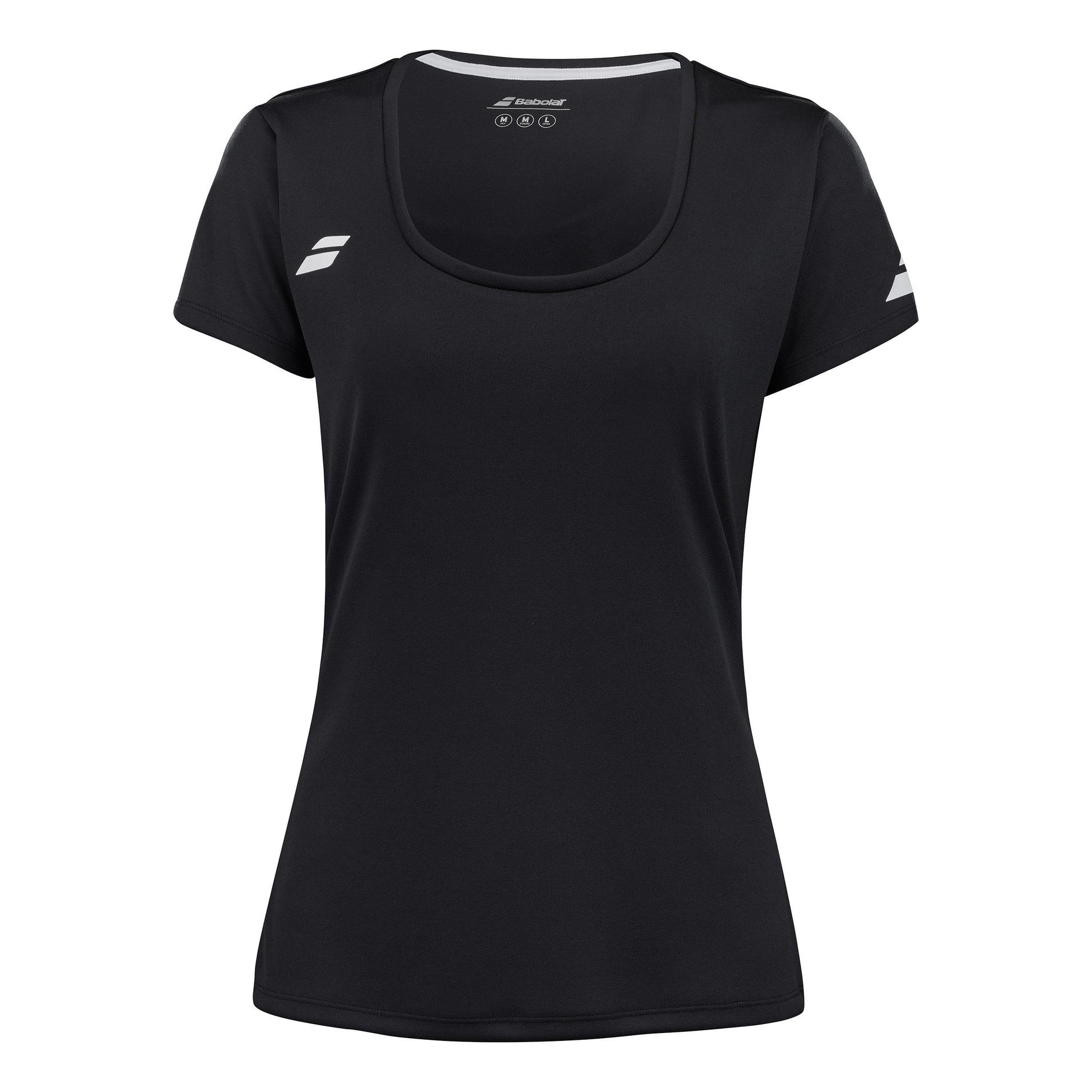 Babolat Play Cap Sleeve T-shirt Dames-Zwart