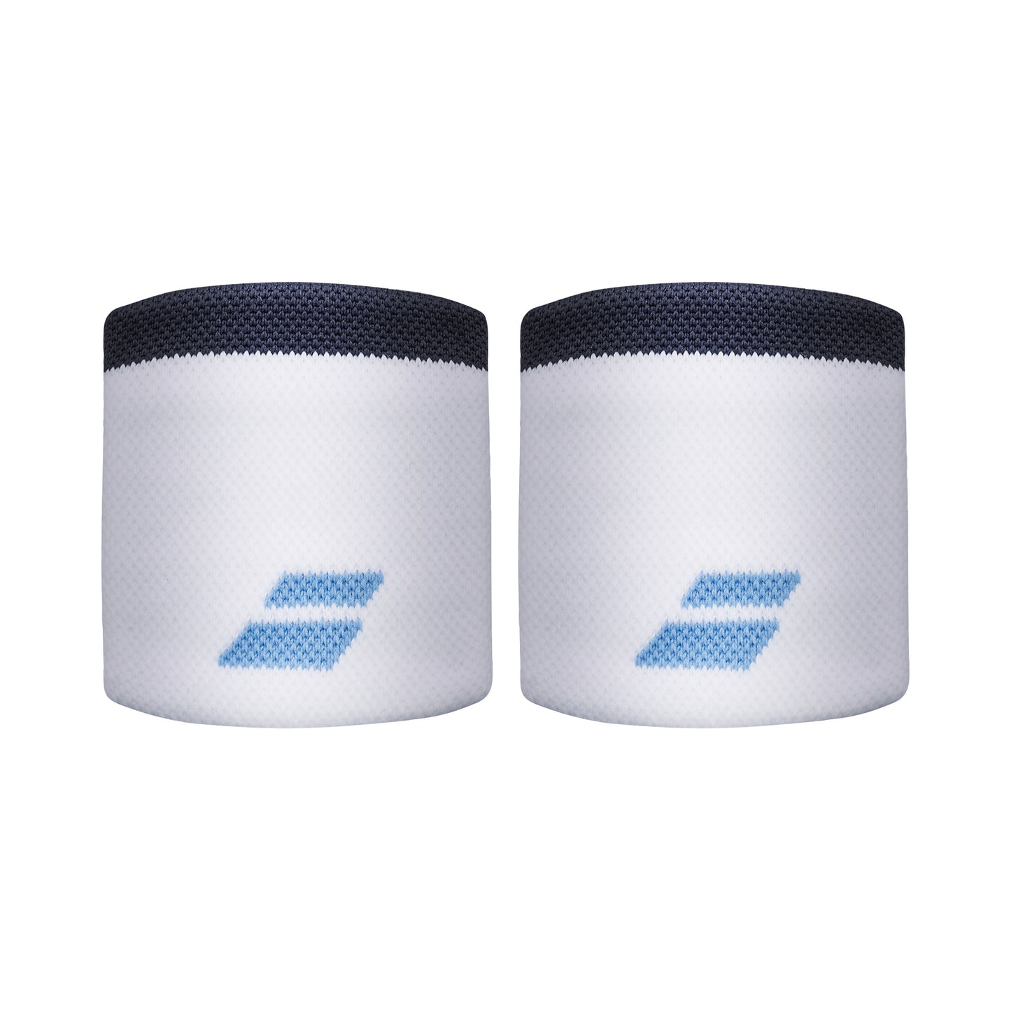 Babolat Logo Zweetband kort - wit, lichtblauw