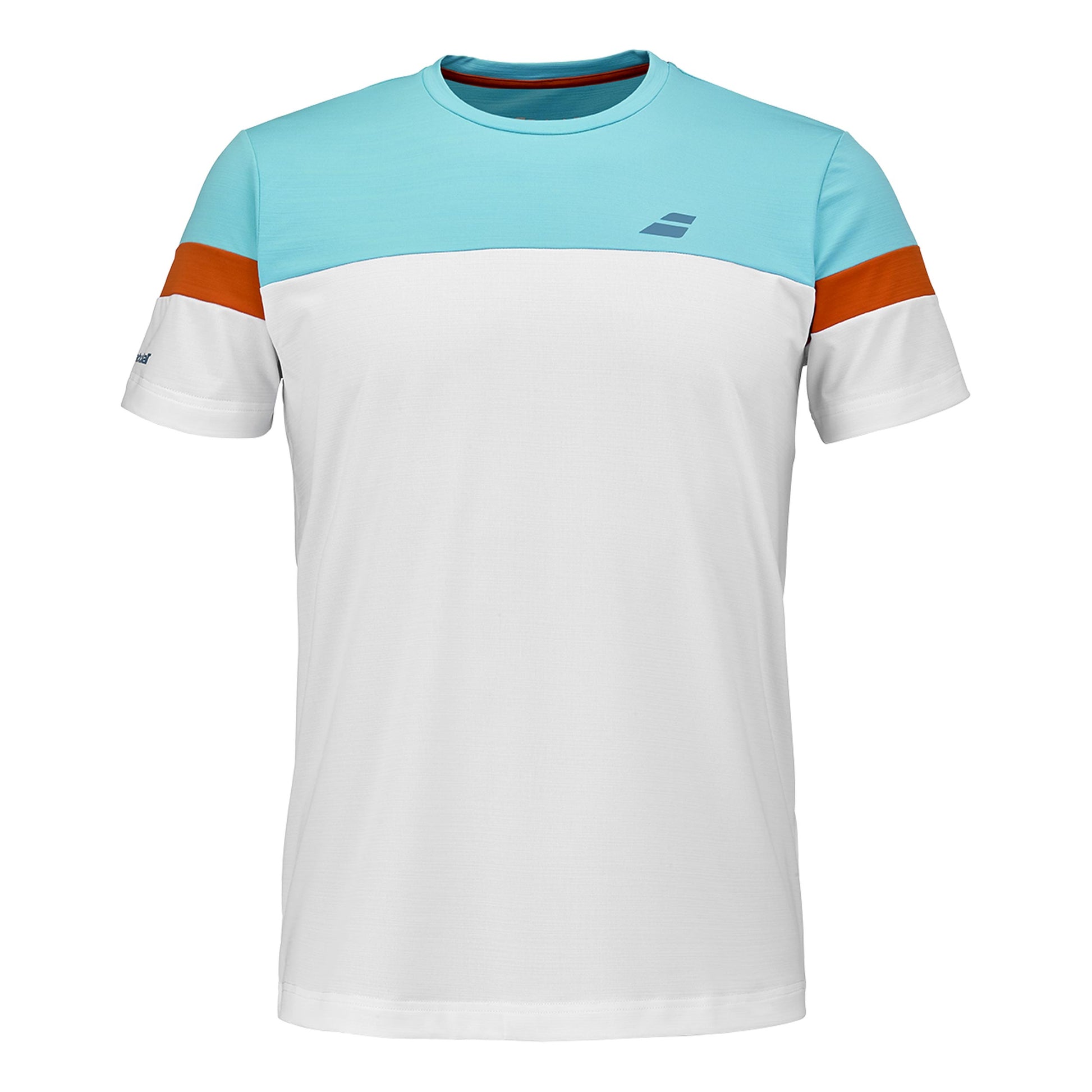 Babolat Crew Neck T-shirt Heren - wit, oranje