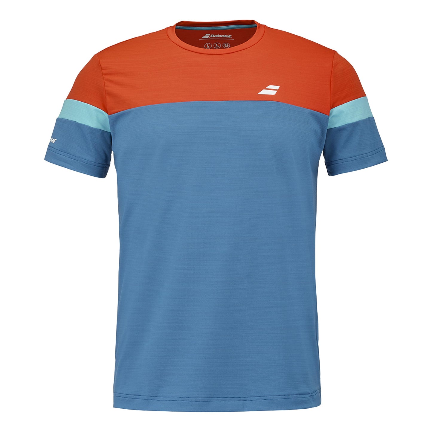 Babolat Crew Neck T-shirt Heren - donkerblauw, oranje