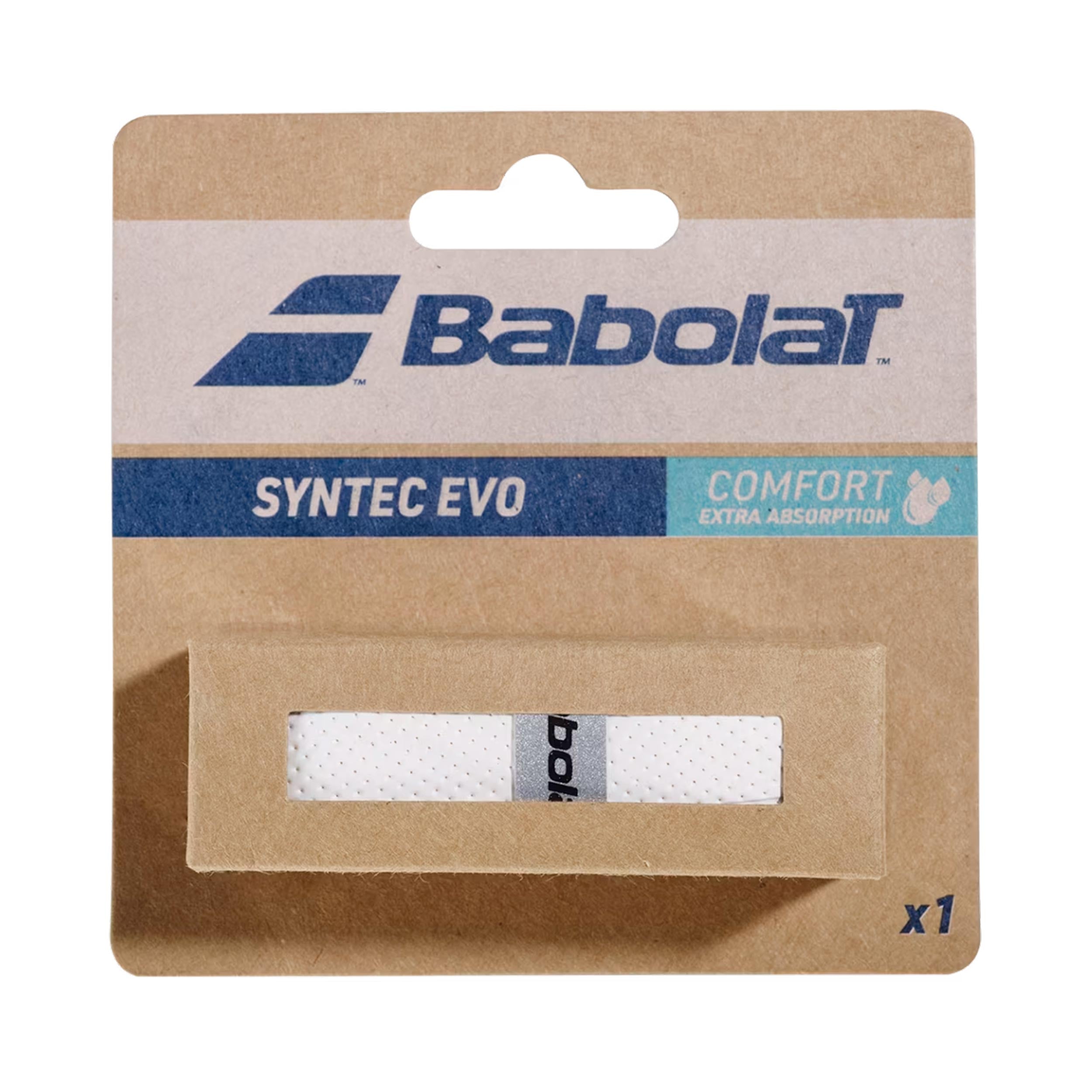 Babolat Syntec Evo Grip Verpakking 1 Stuk-Wit