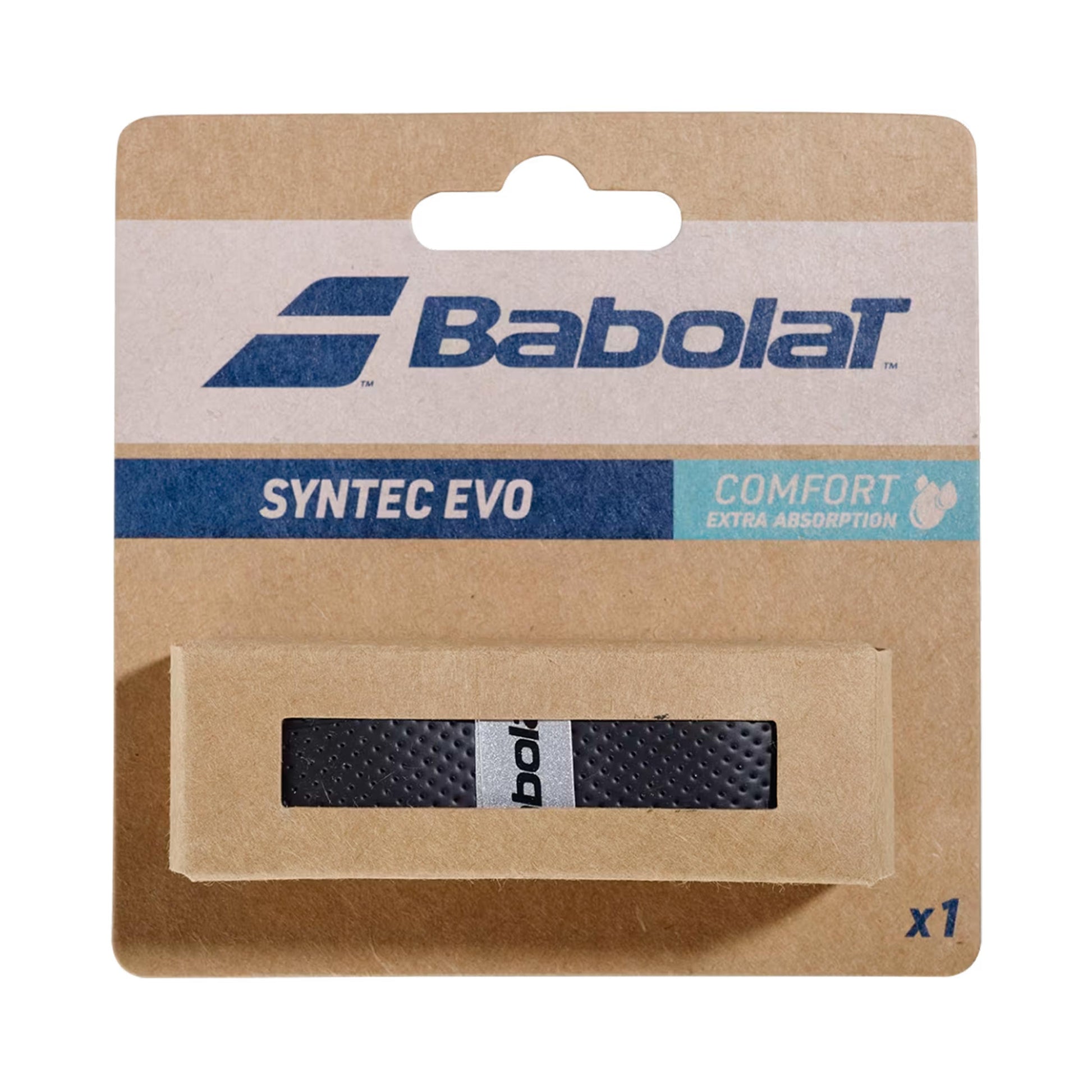 Babolat Syntec Evo Grip Verpakking 1 Stuk-Zwart