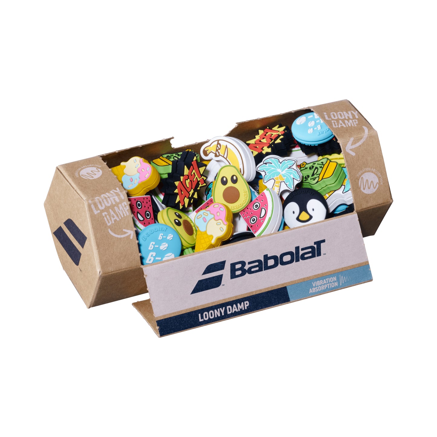 Babolat Loony Damp Demper Box 75 Stuks-Veelkleurig