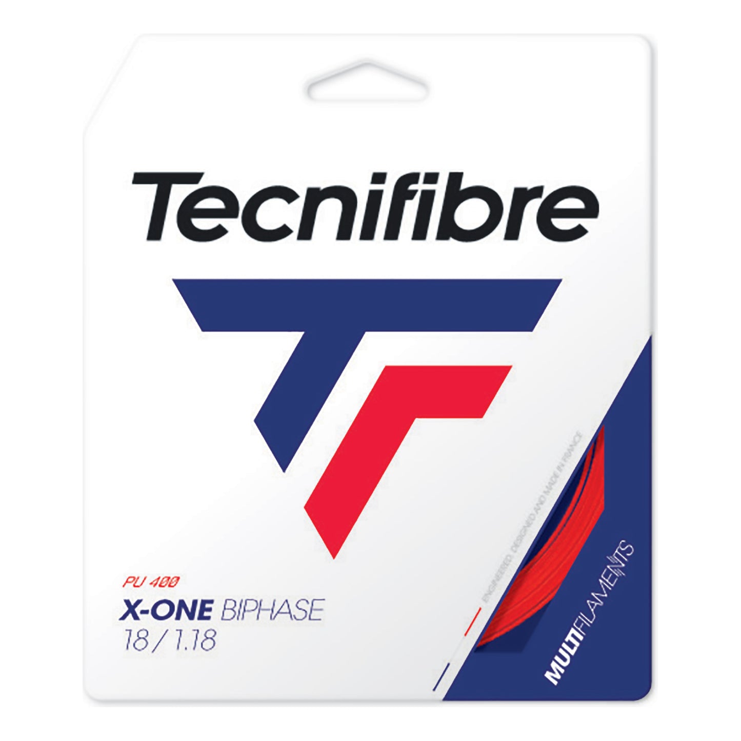 Tecnifibre X-One Biphase 12m Set Snaren-Rood