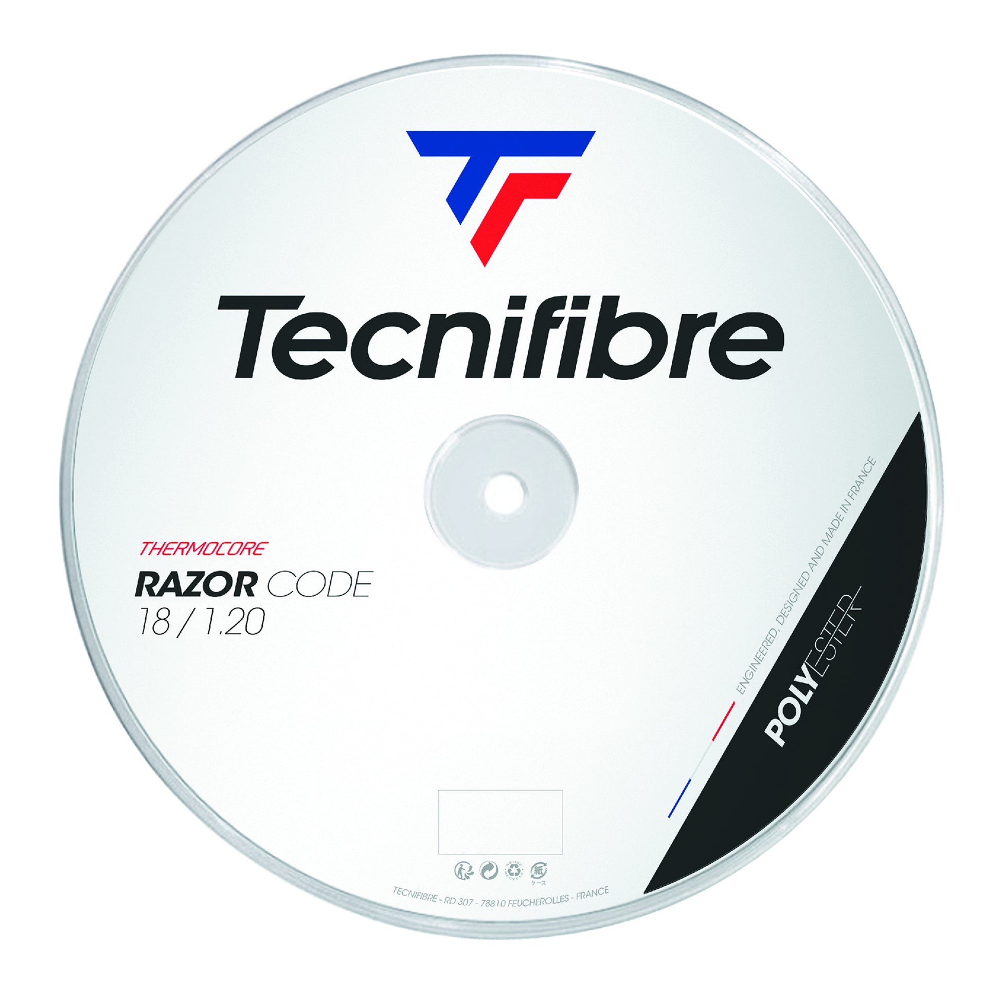 Tecnifibre Razor Code 200m Rol Snaren-Wit