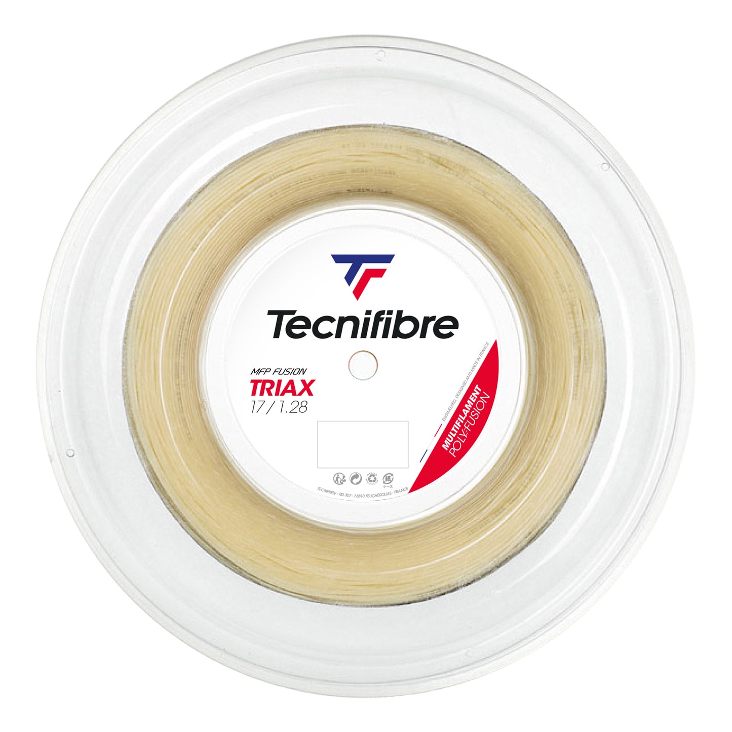 Tecnifibre Triax Rol Snaren 200m-Natuurlijke Kleuren