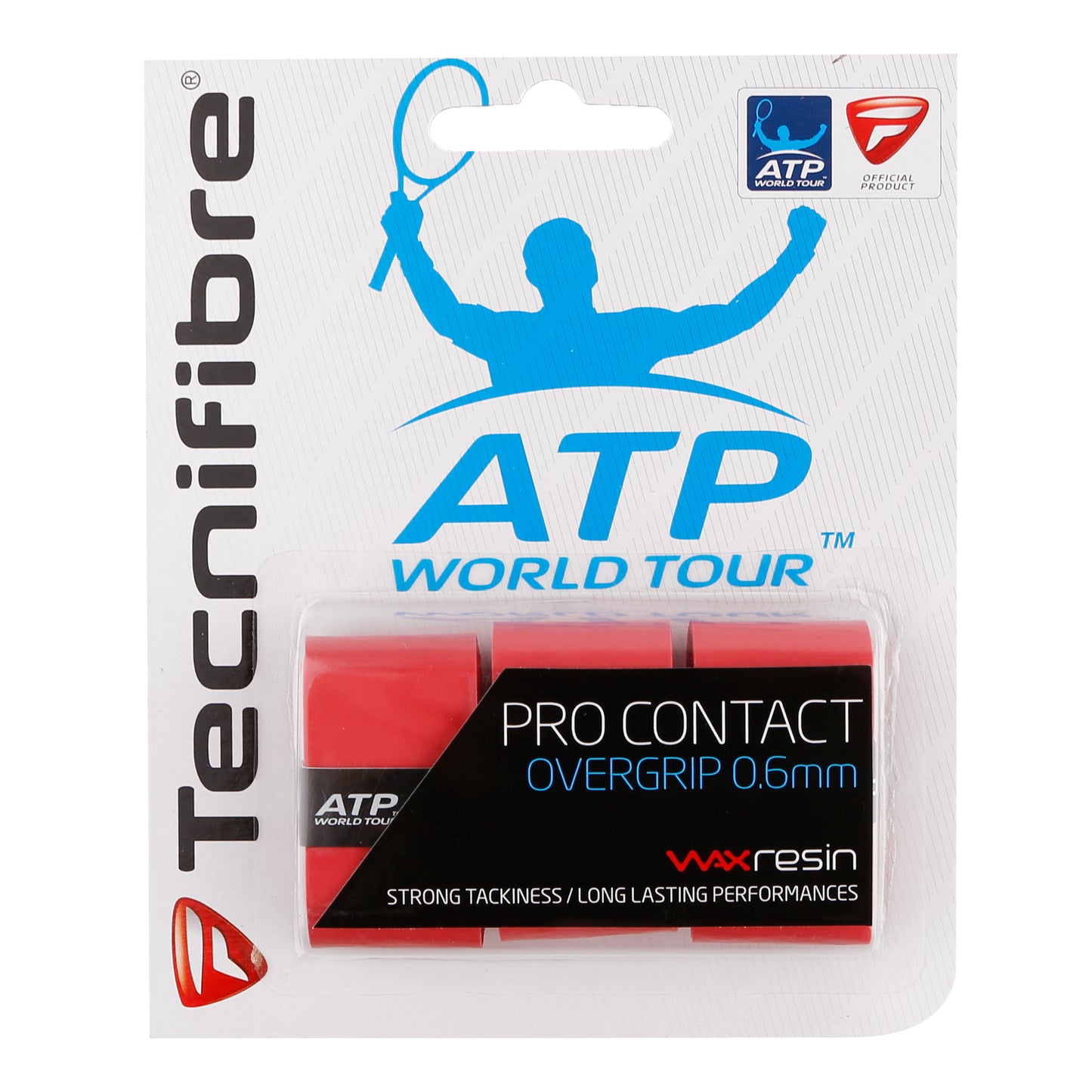 Tecnifibre Contact Pro 3er Verpakking 3 Stuks-Rood