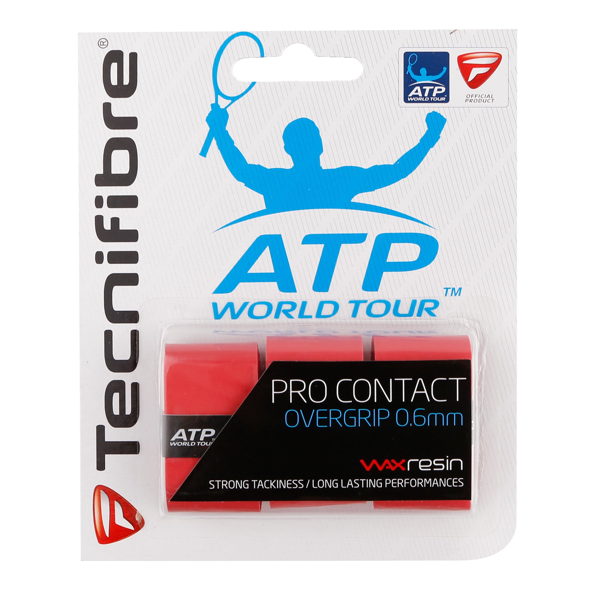 Tecnifibre Contact Pro 3er Verpakking 3 Stuks-Rood