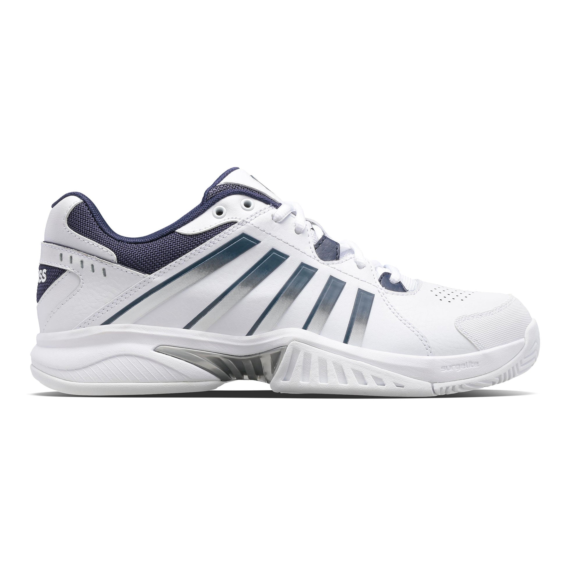K-Swiss Receiver V Allcourt Schoen Heren-Wit,Donkerblauw