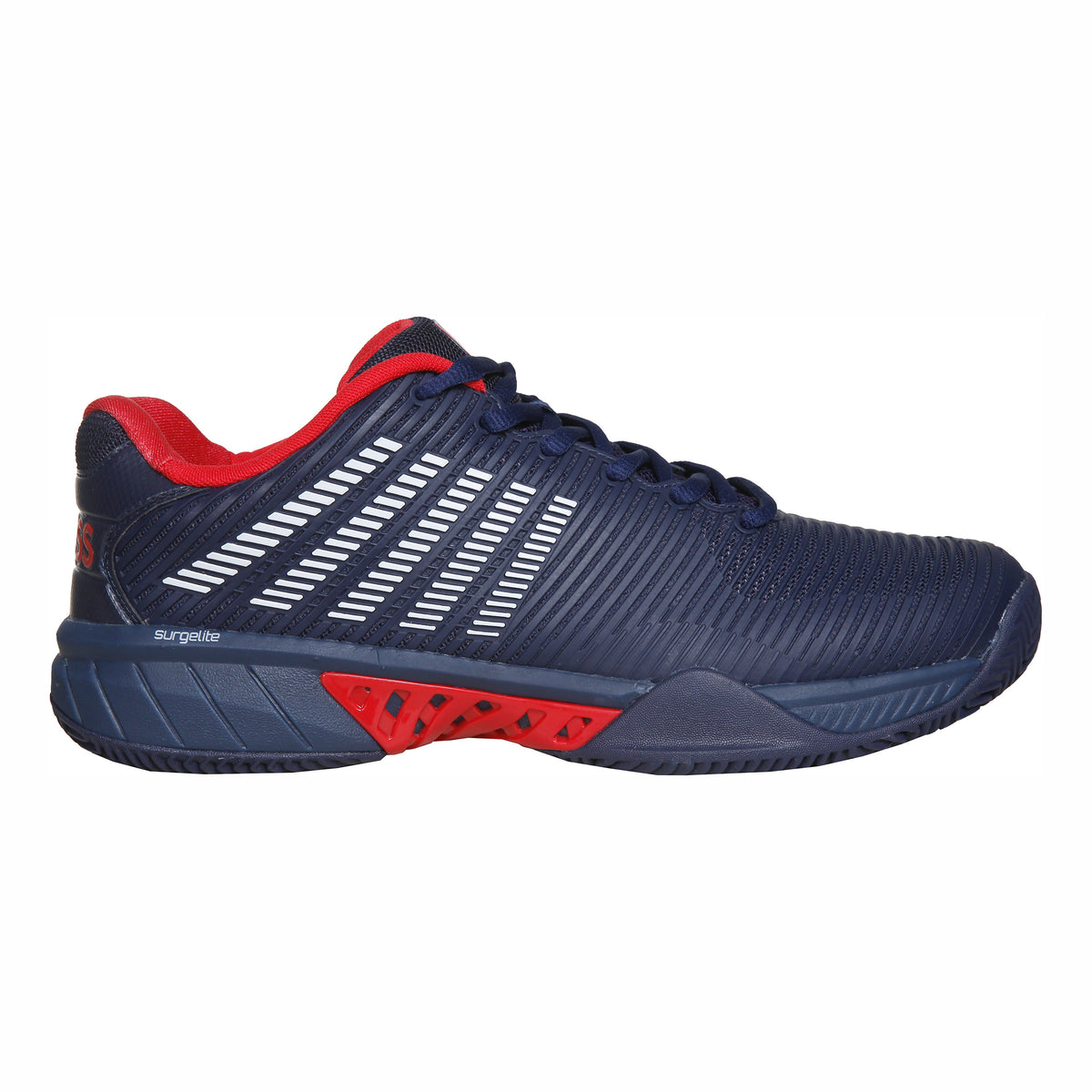 K-Swiss Hypercourt Express 2 Gravelschoen Heren - donkerblauw, rood