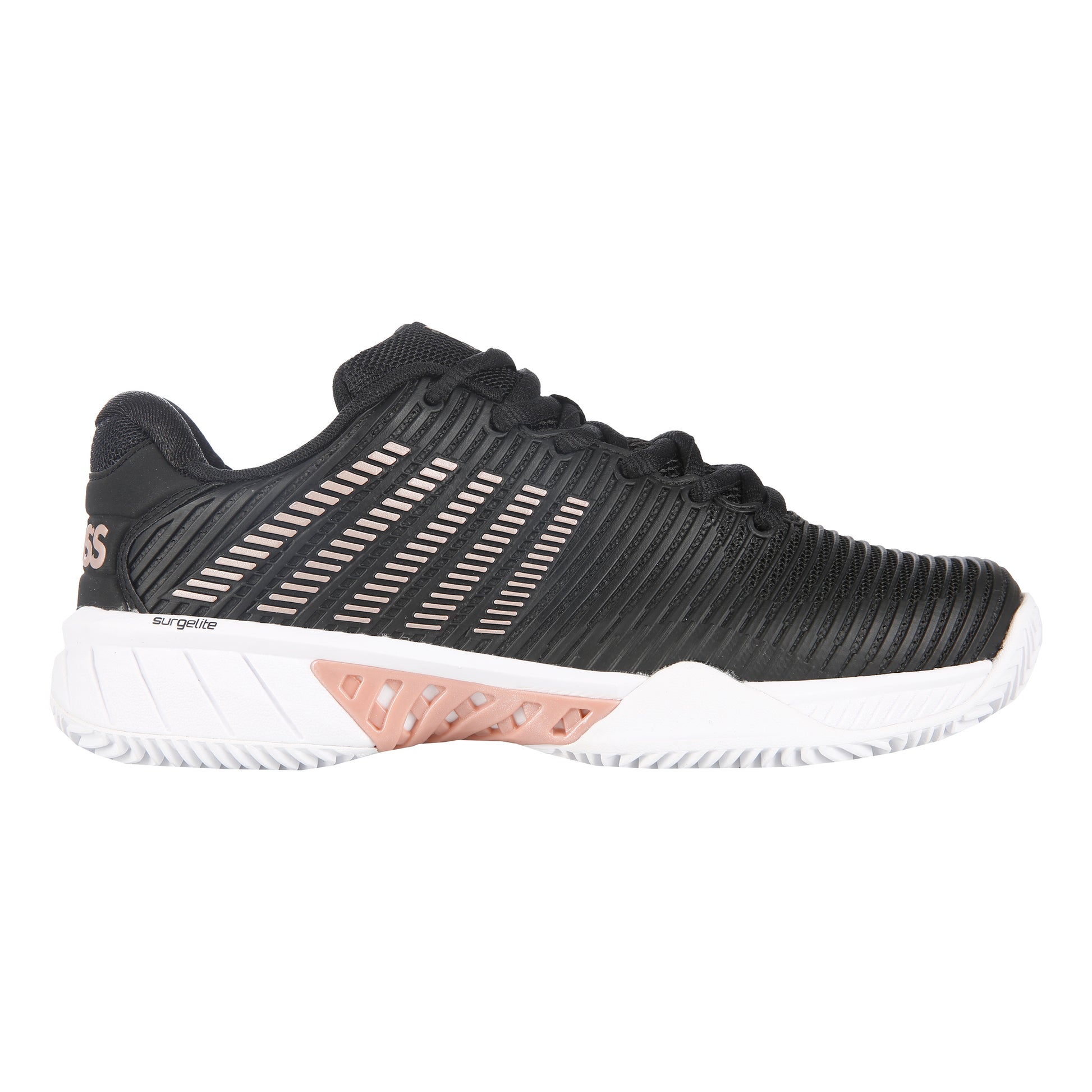 K-Swiss Hypercourt Express 2 Gravelschoen Dames-Zwart,Goud