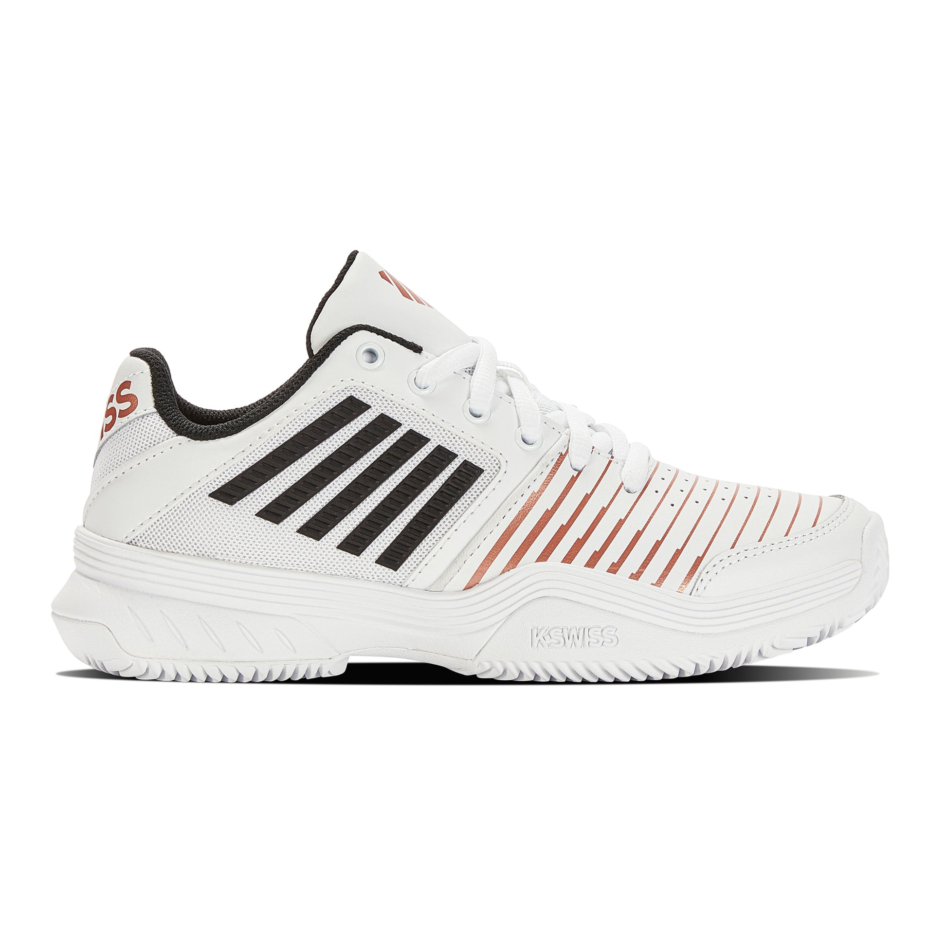 K-Swiss Court Express Gravelschoen Dames - wit, zwart