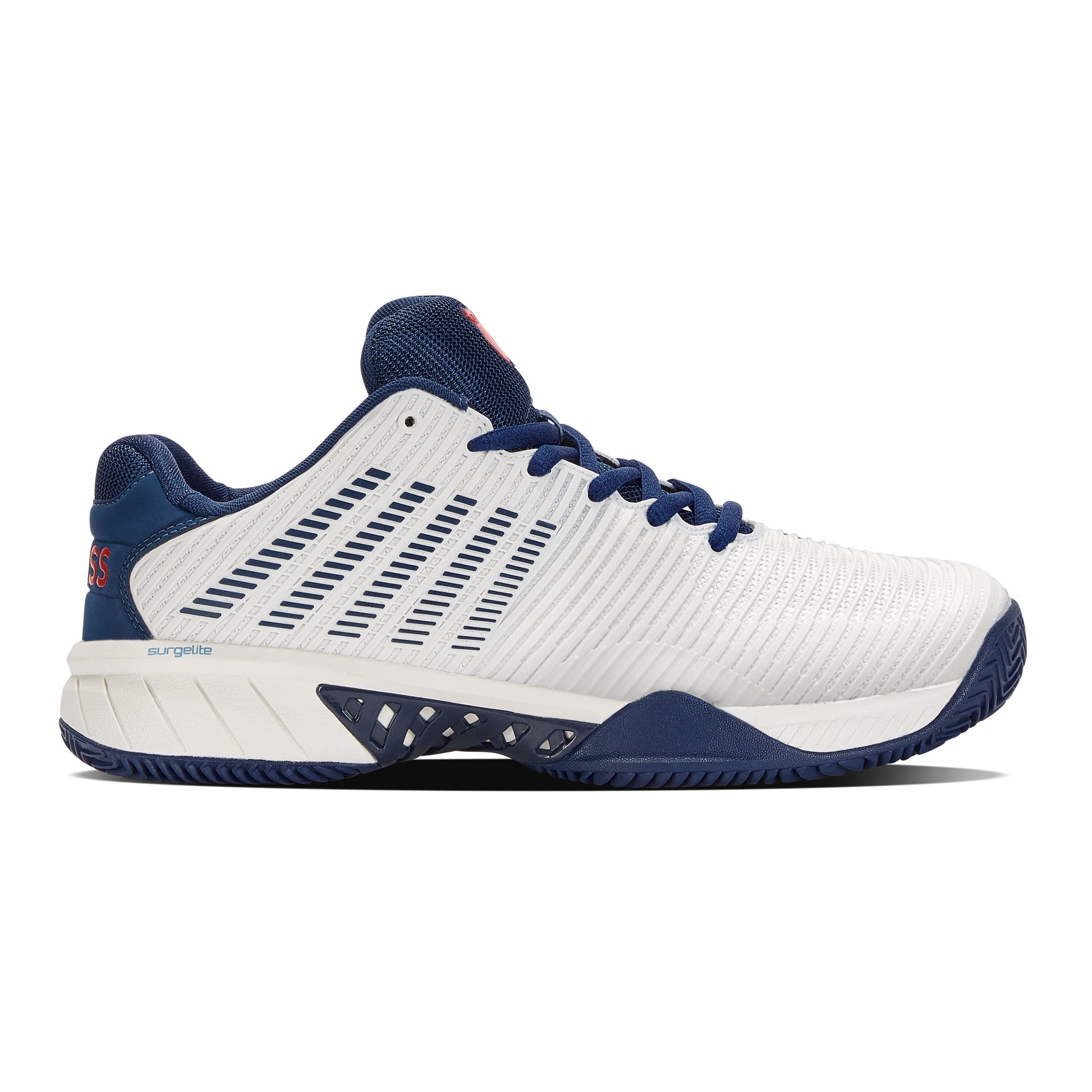 K-Swiss Hypercourt Express 2 Gravelschoen Heren - wit, donkerblauw