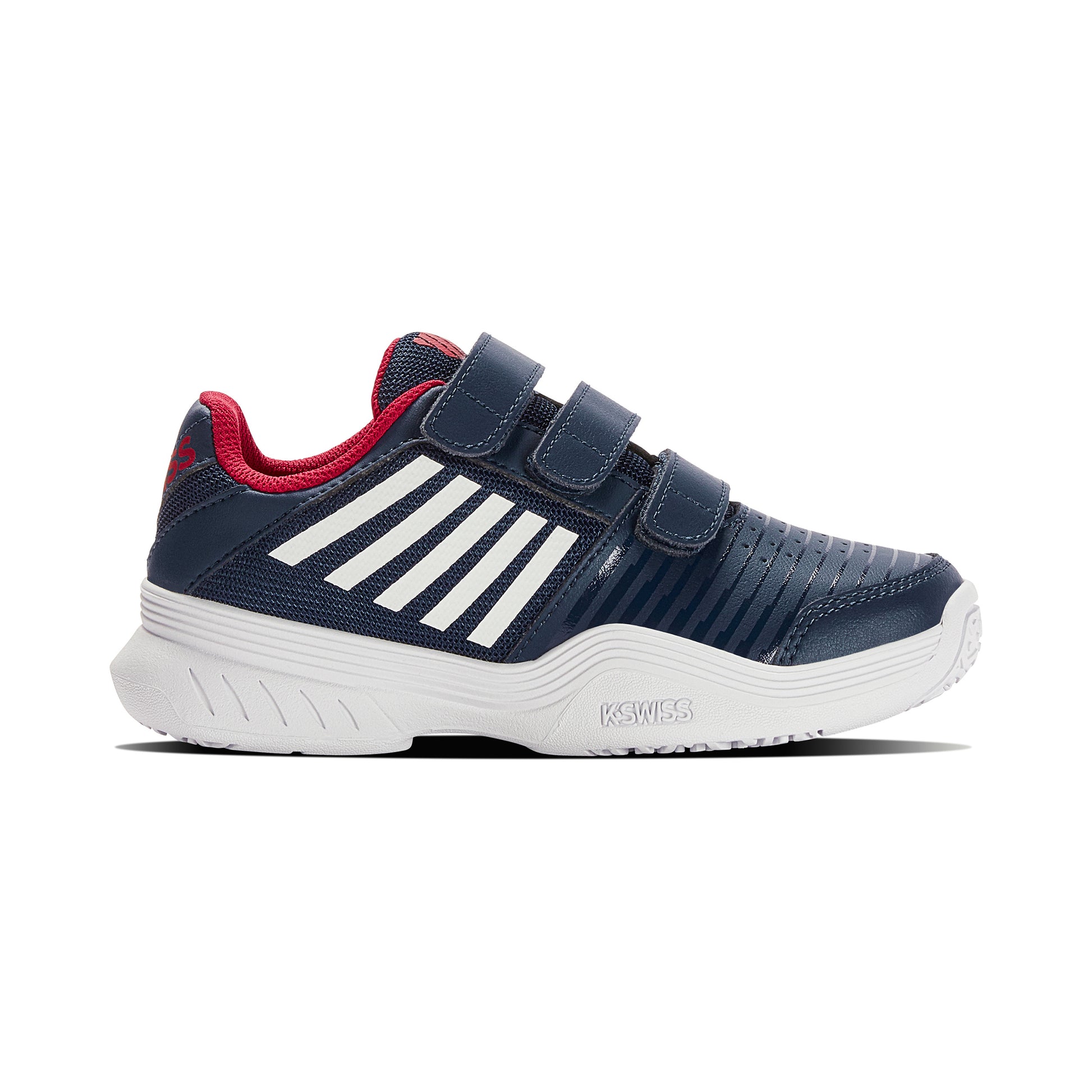 K-Swiss Court Express Strap Omni Allcourt Schoen Kinderen-Donkerblauw,Wit