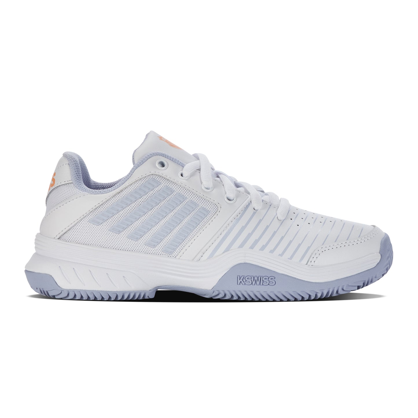 K-Swiss Court Express CLAY Gravelschoen Dames-Wit,Mauve