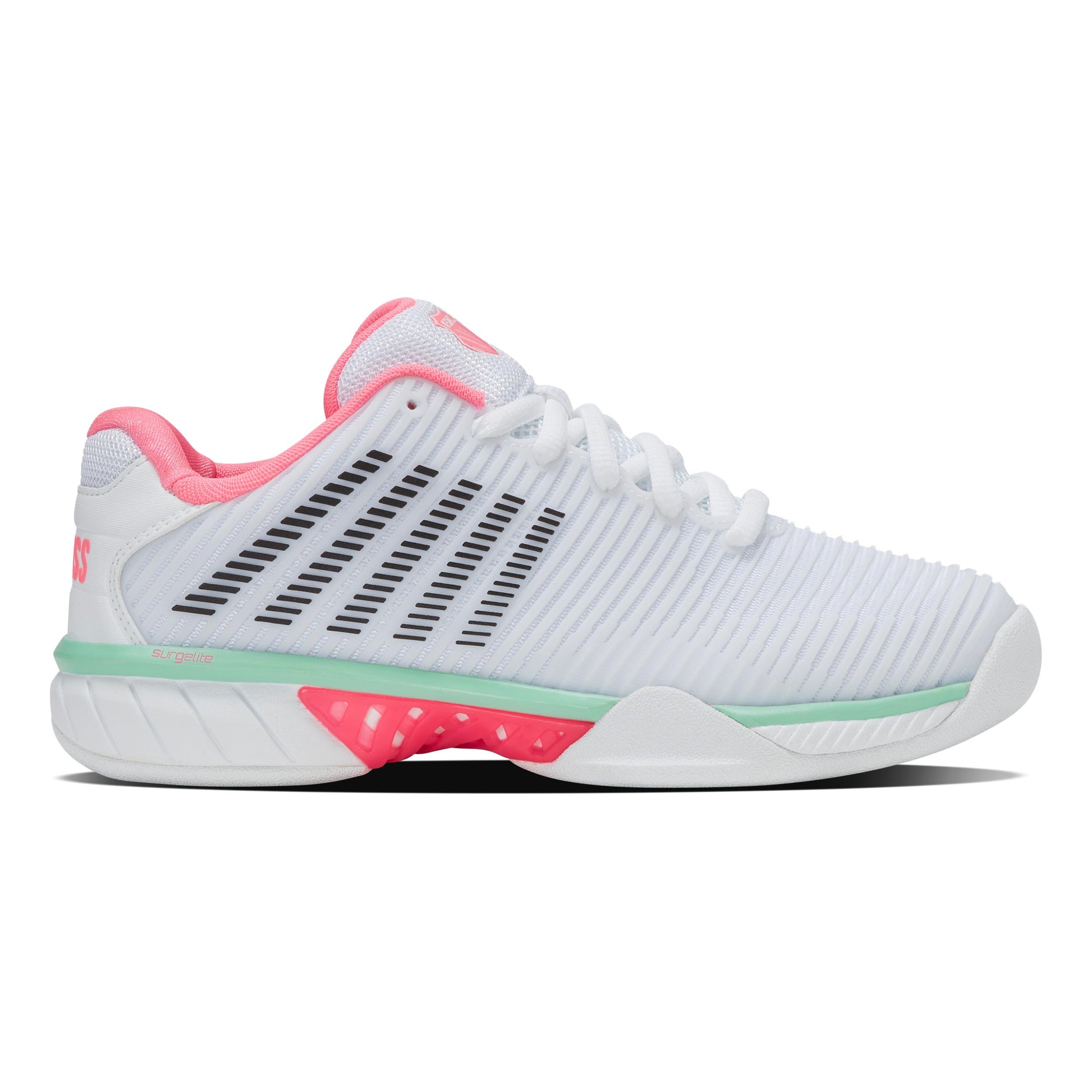 K-Swiss Hypercourt Express 2 Tennisschoen Tapijt Dames-Wit,Veelkleurig