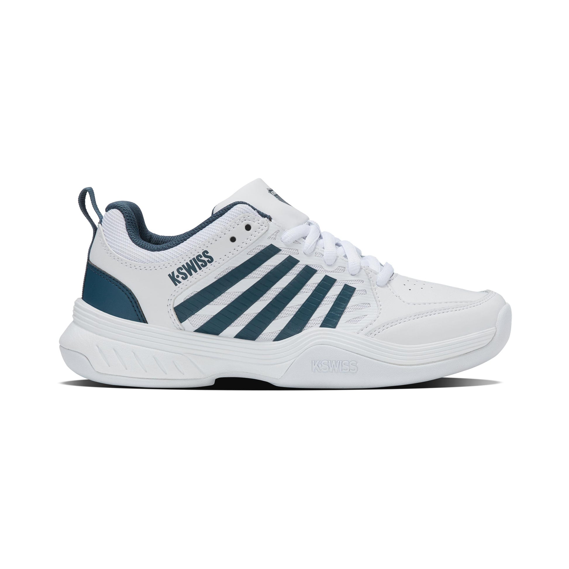 K-Swiss Court Express 2 Tennisschoen tapijt Kinderen - wit, petrolblauw