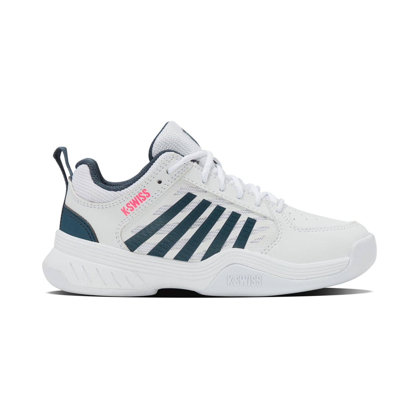 K-Swiss Court Express 2 Tennisschoen tapijt Kinderen - wit, petrolblauw
