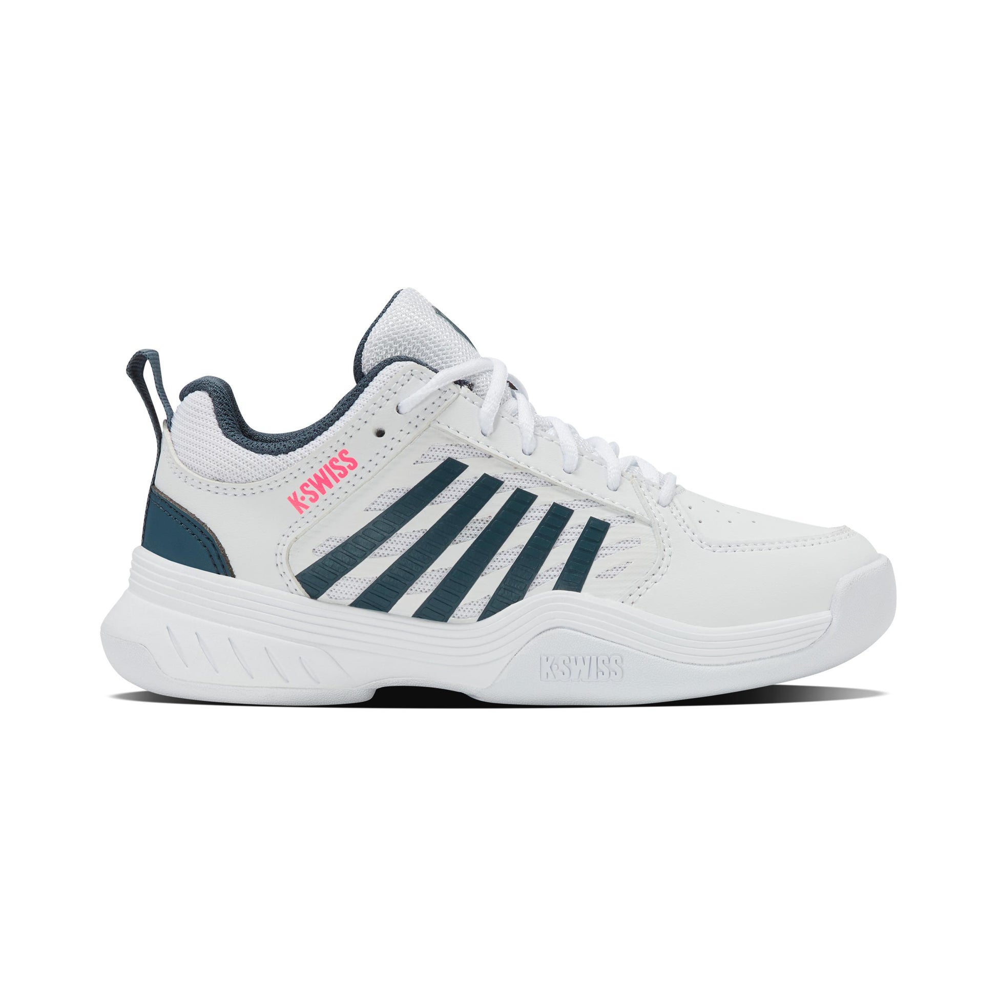 K-Swiss Court Express 2 Tennisschoen tapijt Kinderen - wit, petrolblauw