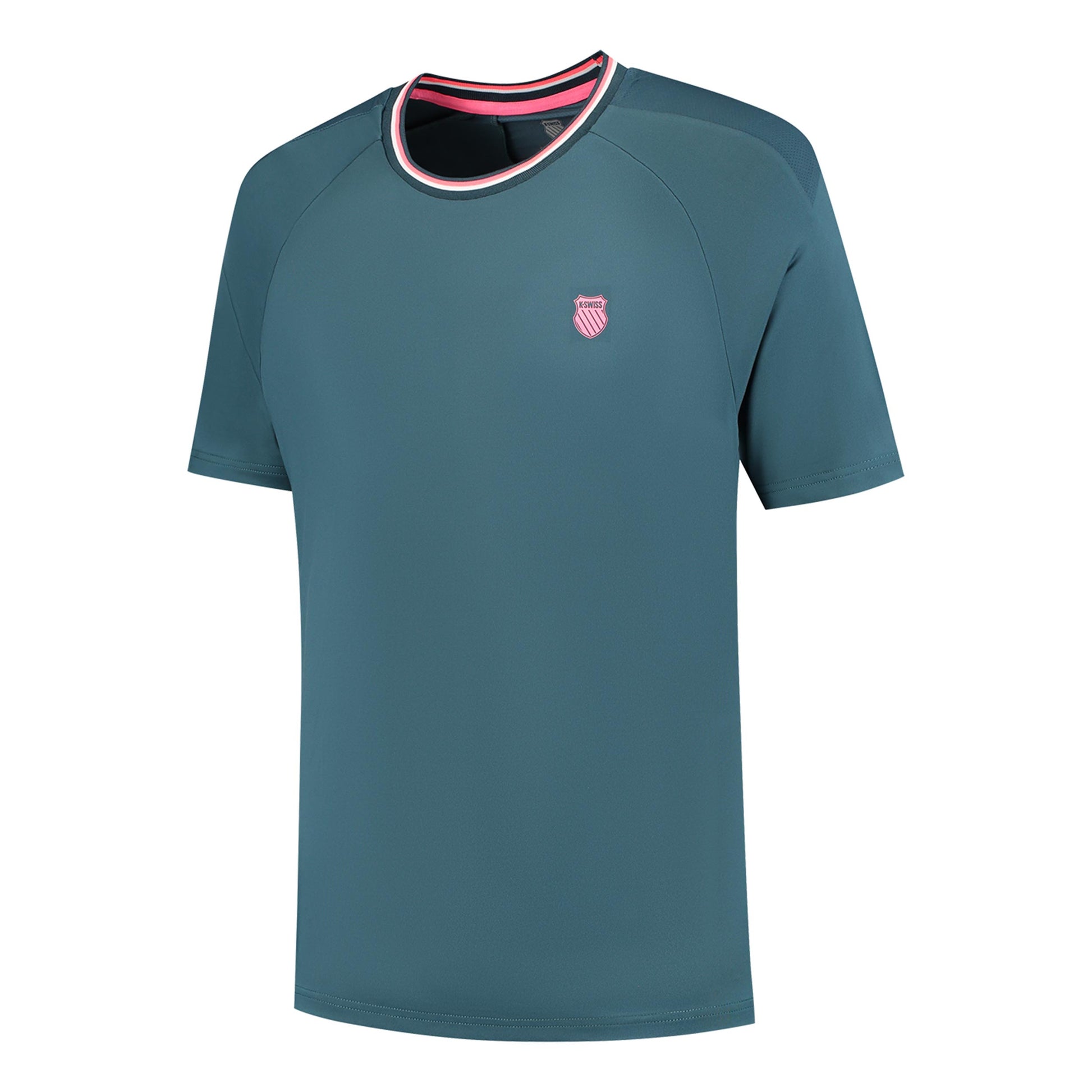 K-Swiss Hypercourt Mesh Crew T-shirt - blauw