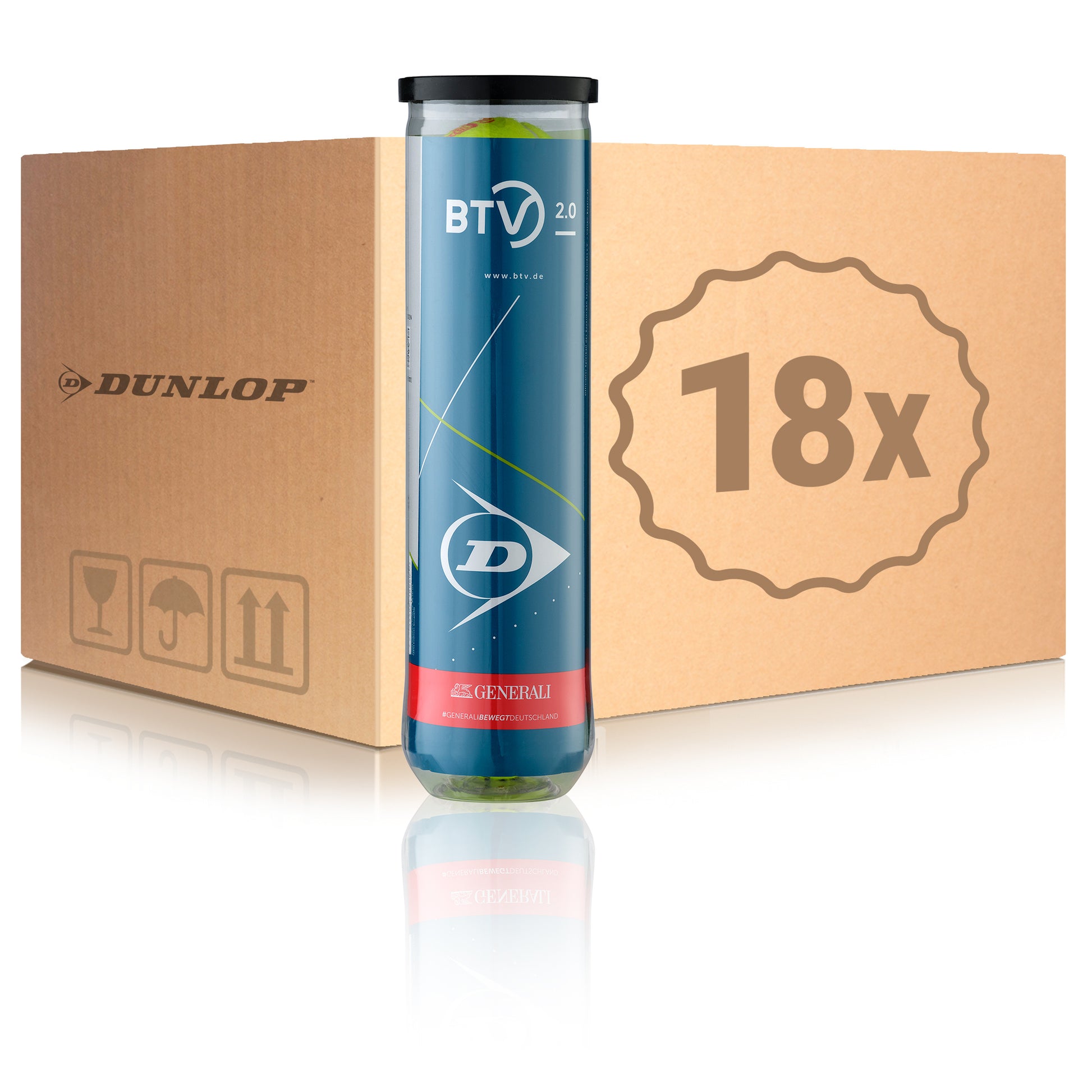 Dunlop 18x verpakking 4 stuks BTV 2.0 In een doos