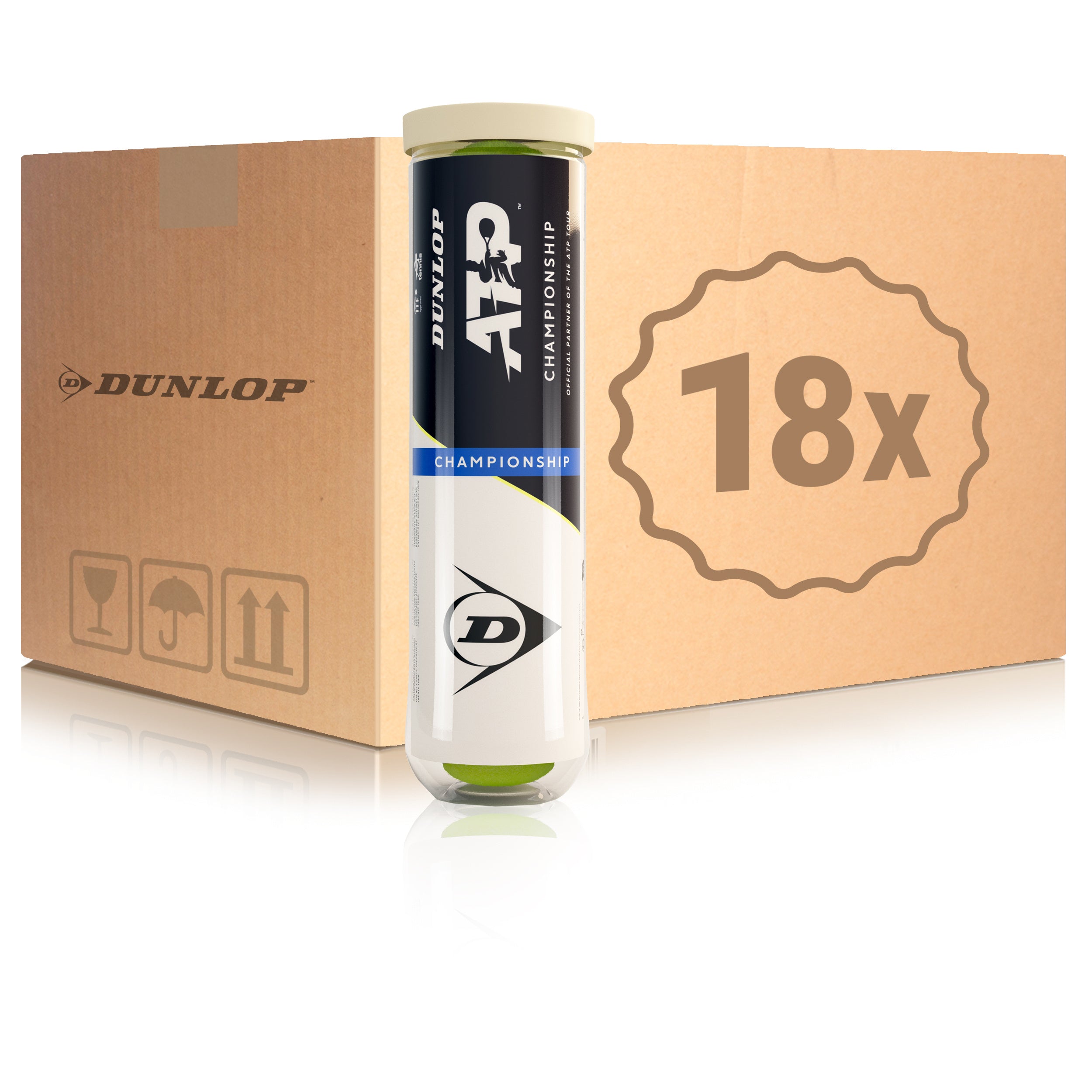 Dunlop 18x verpakking 4 stuks ATP Championship In een doos