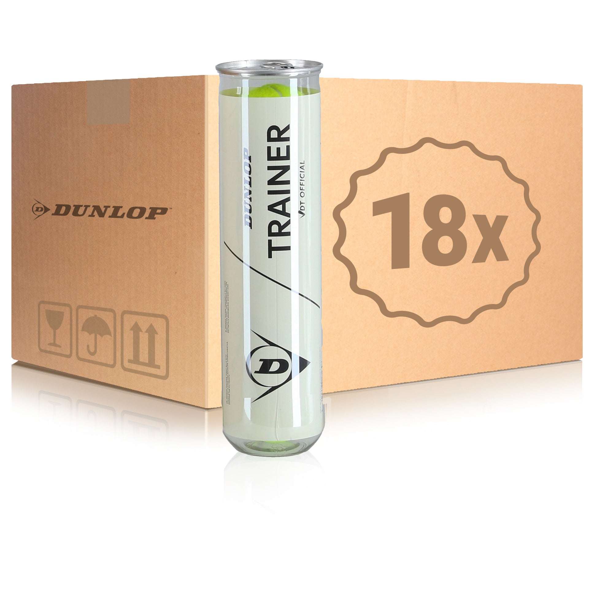 Dunlop 18x verpakking 4 stuks Dunlop Trainer VDT