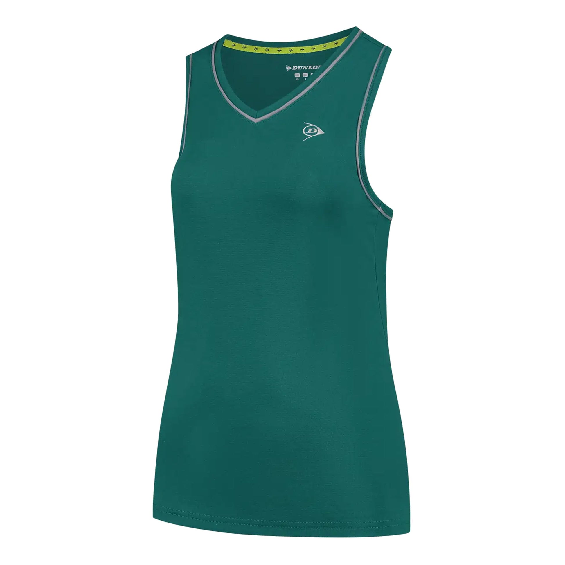 Dunlop Club Tanktop Dames-Donkergroen