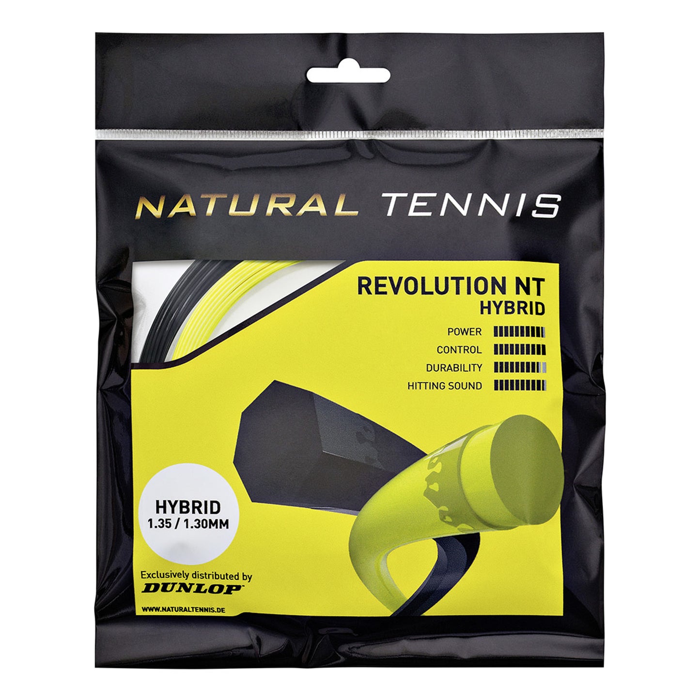 Dunlop Revolution NT Hybrid Set Set snaren 12m - zwart