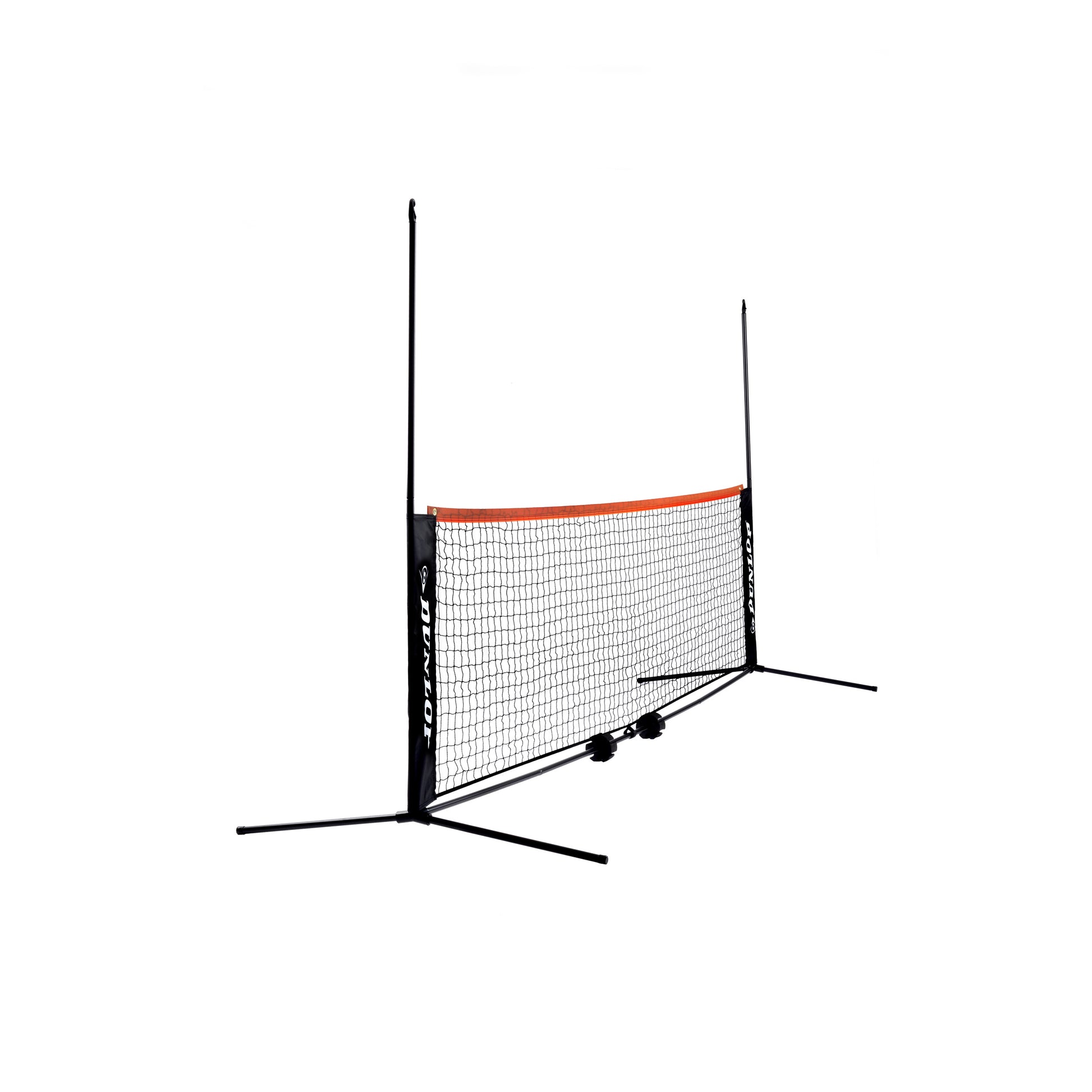Dunlop Tennisnet 3m Met Stangen-Rood,Zwart