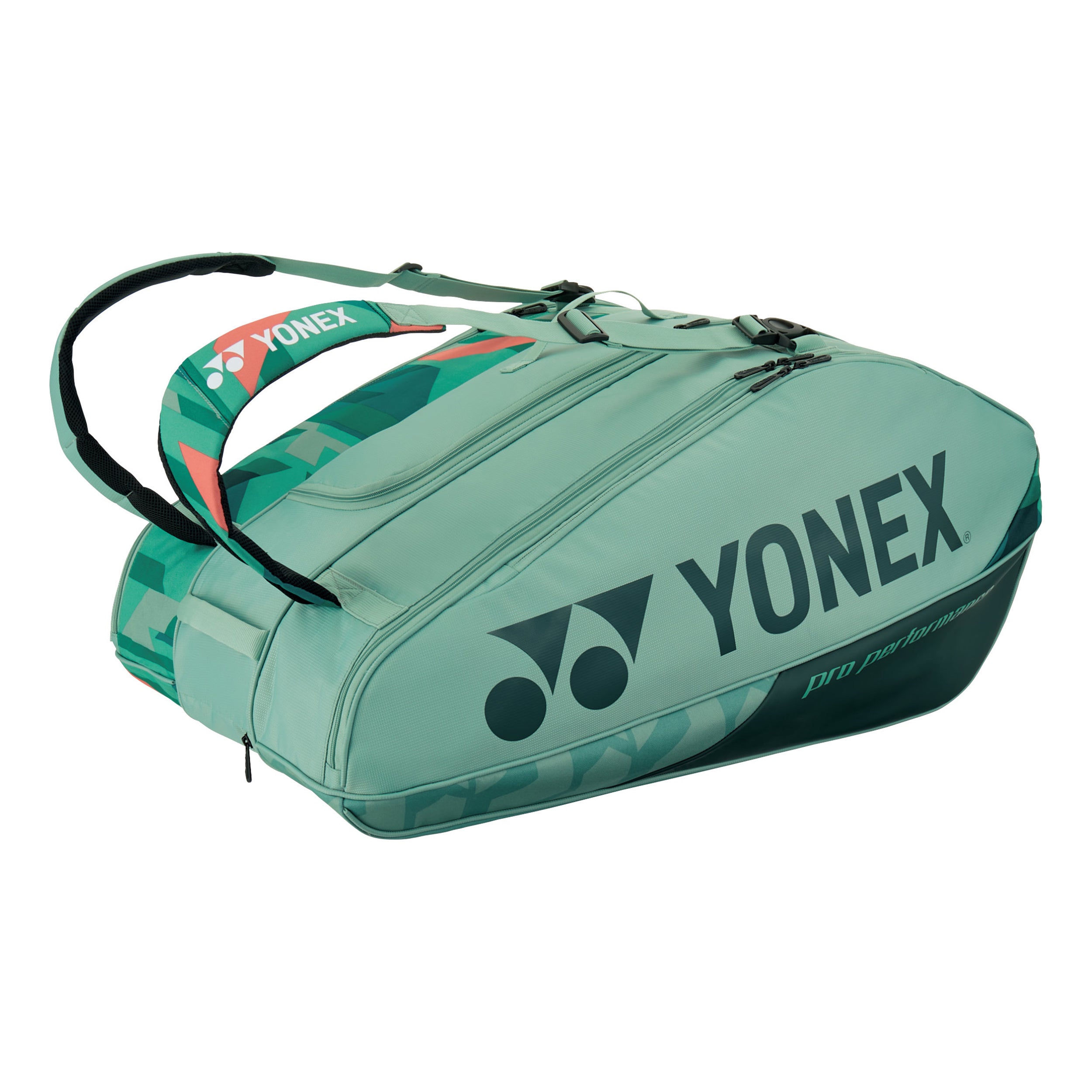 Yonex Pro Racquet Bag Rackettas 12 Stuks-Groen,Oranje