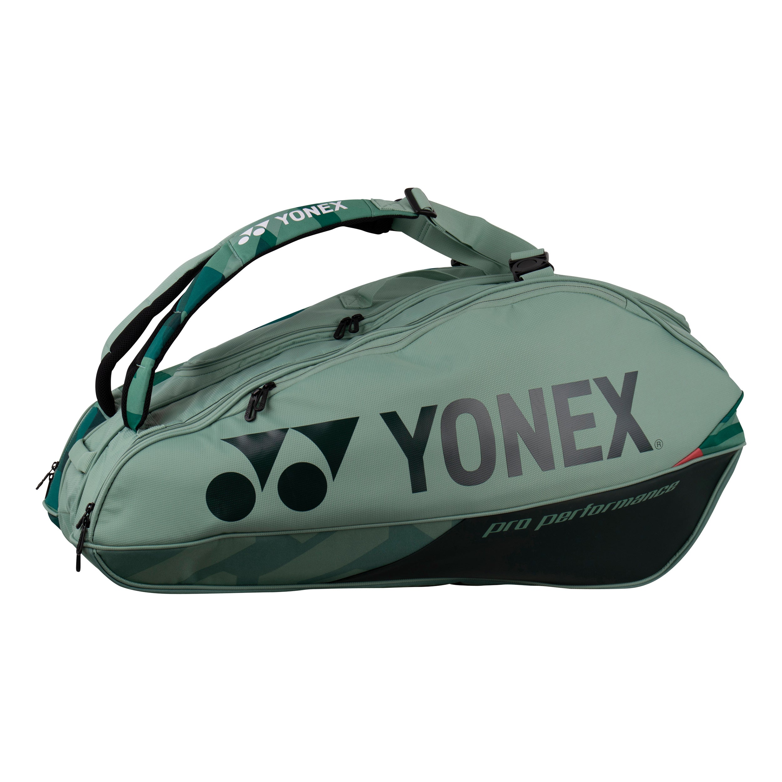 Yonex Pro Racquet Bag Rackettas 9 Stuks-Groen,Oranje