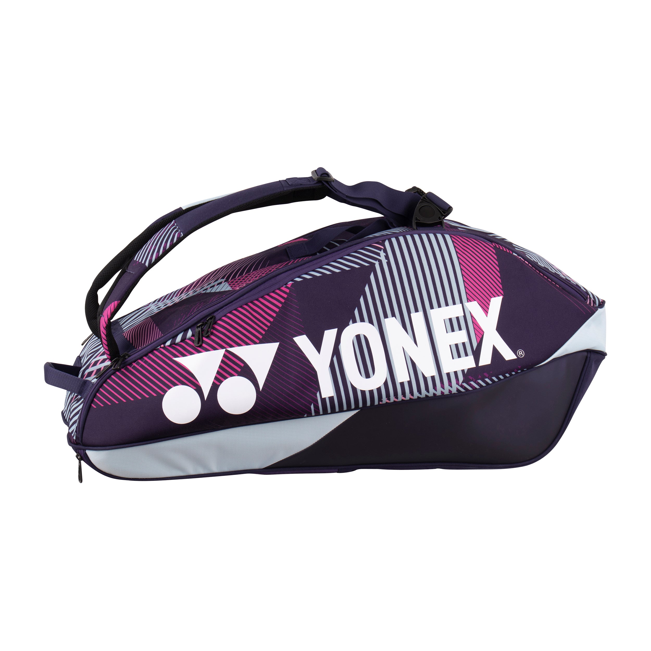 Yonex Pro Racquet Bag Rackettas 6 Stuks-Paars,Grijs
