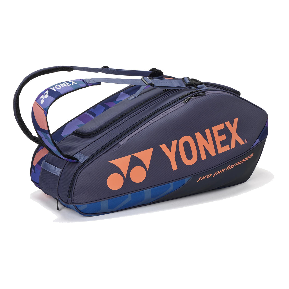Yonex Pro Racquet Bag Rackettas 9 Stuks-Blauw,Oranje