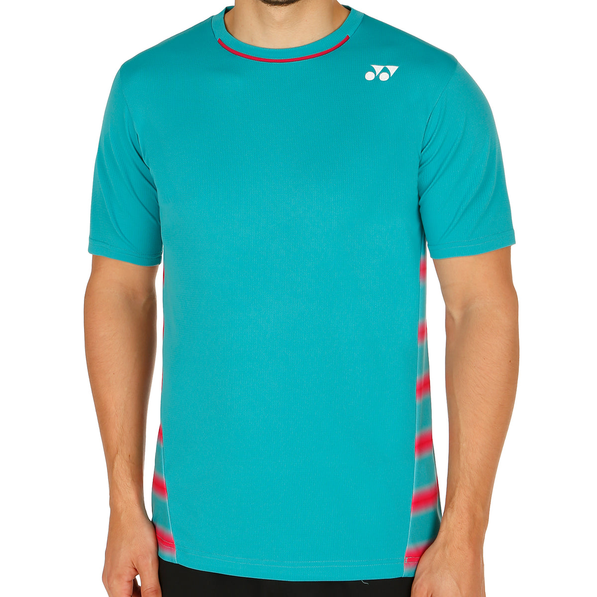 Yonex Wawrinka T-shirt Heren - turkoois, rood