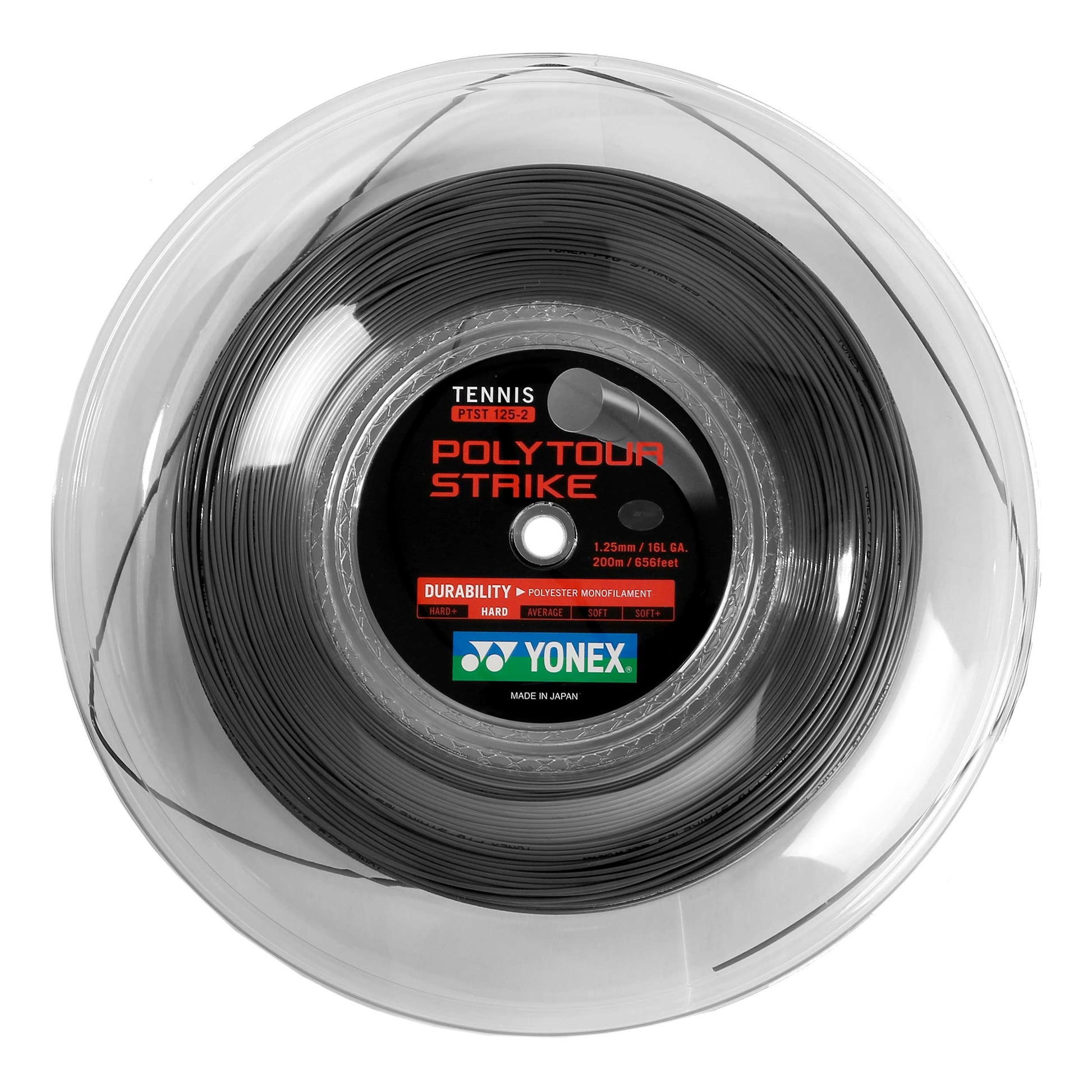 Yonex Poly Tour Strike Rol snaren 200m - donkergrijs