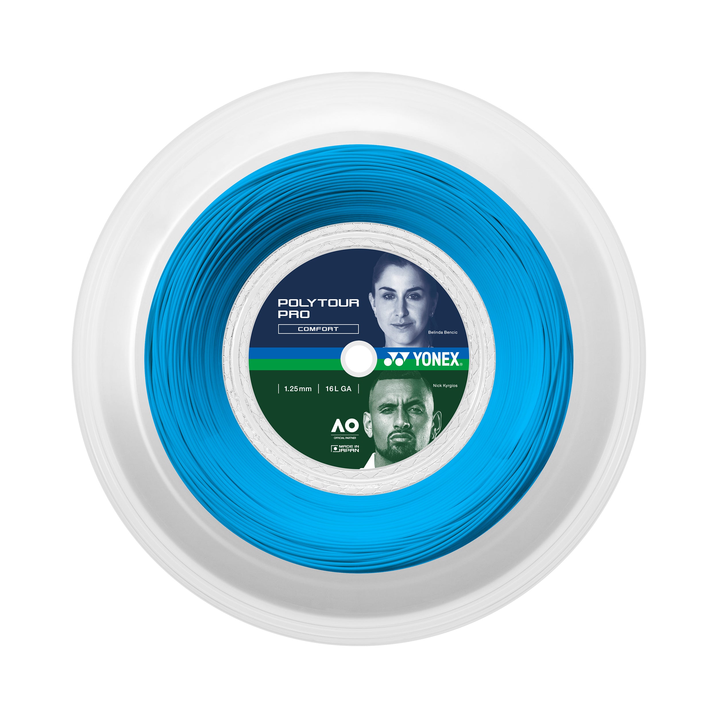 Yonex Pro Poly Tour Pro Rol Snaren 200m-Blauw